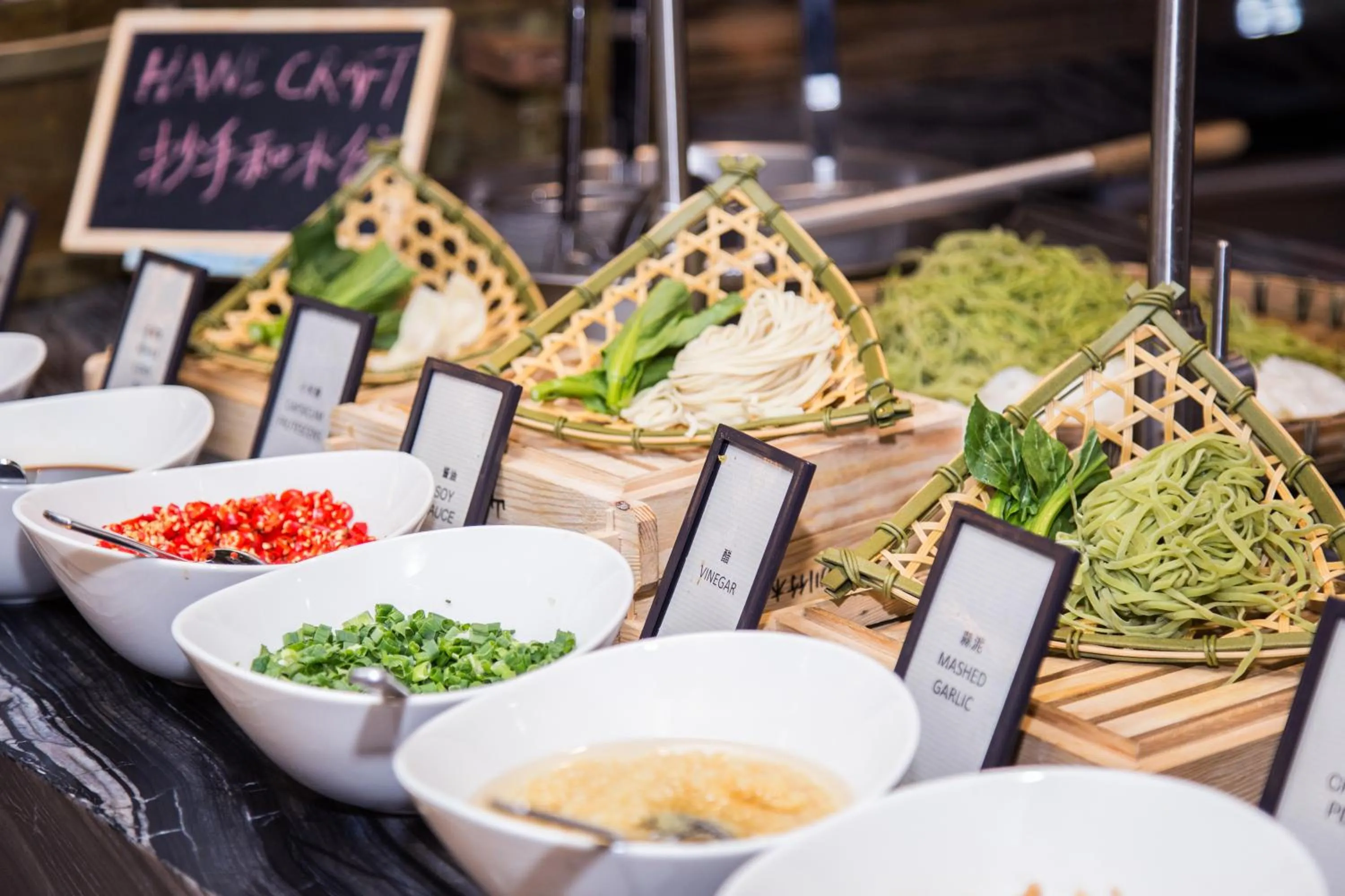 Buffet breakfast in Hilton Chengdu
