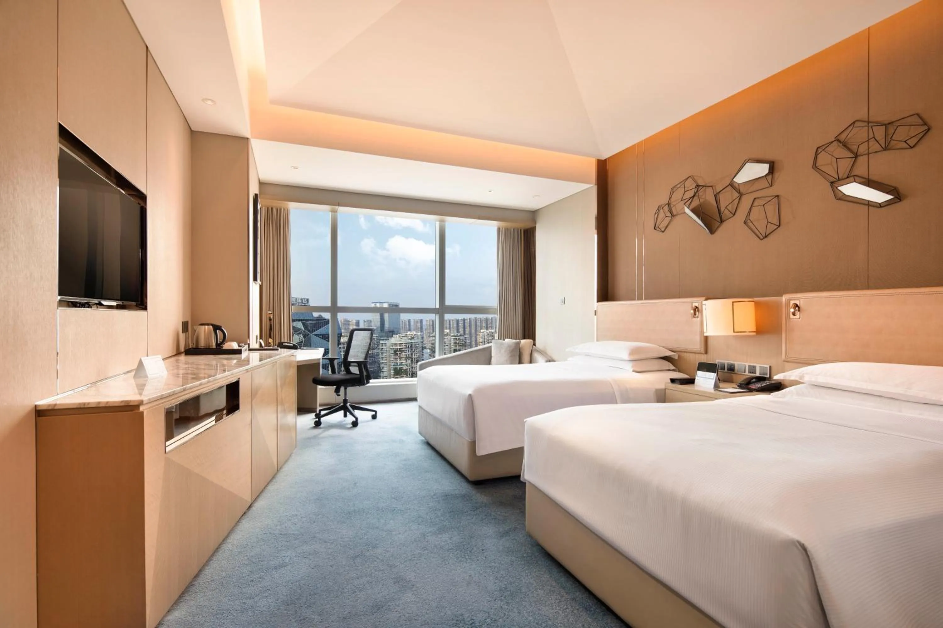 Bed in Hilton Chengdu