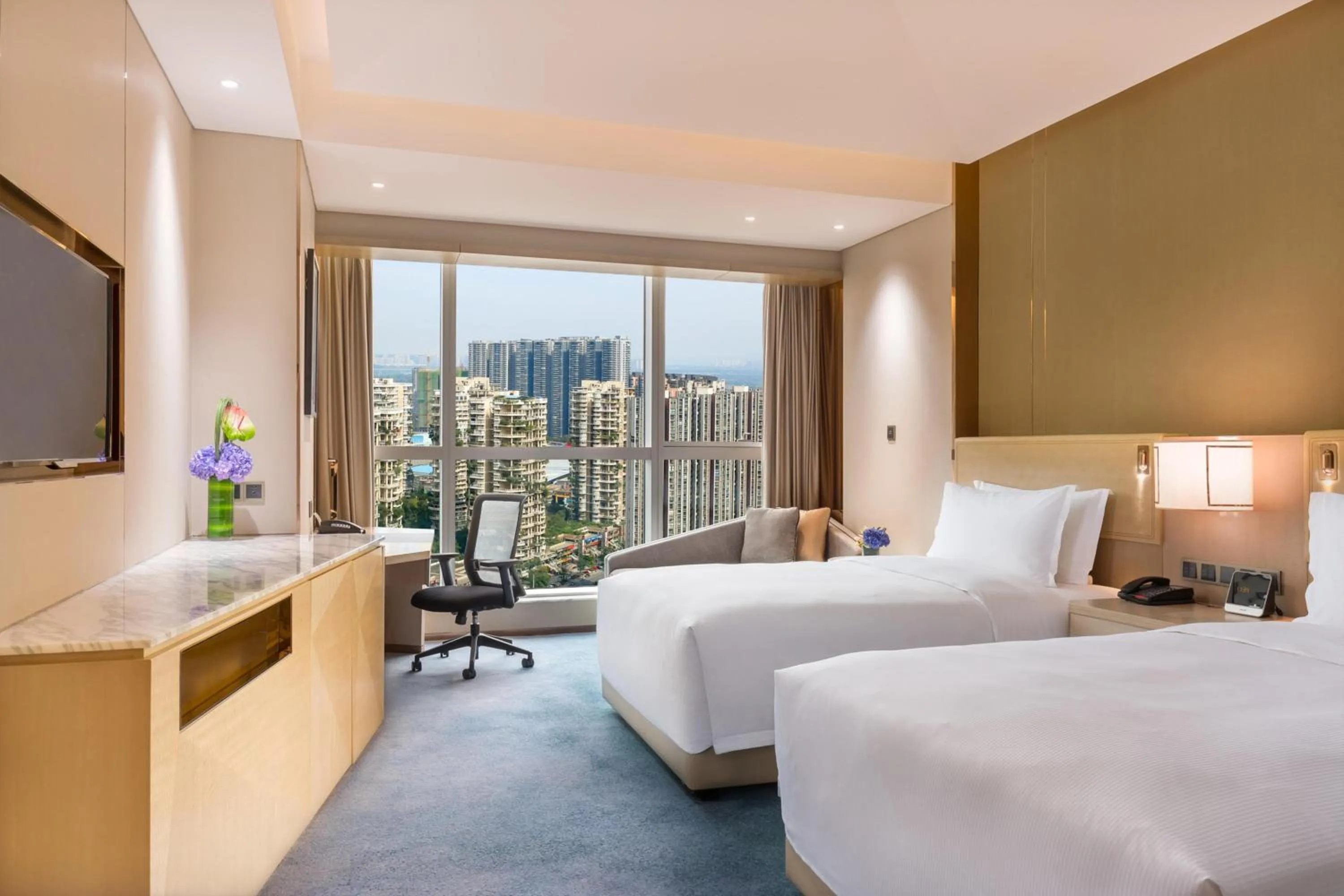 Bed in Hilton Chengdu