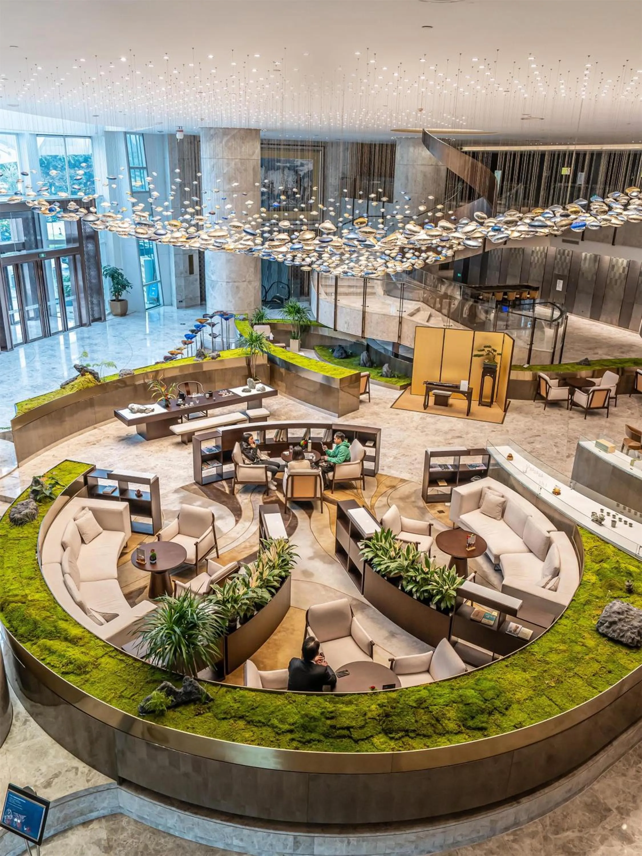 Lobby or reception in Hilton Chengdu