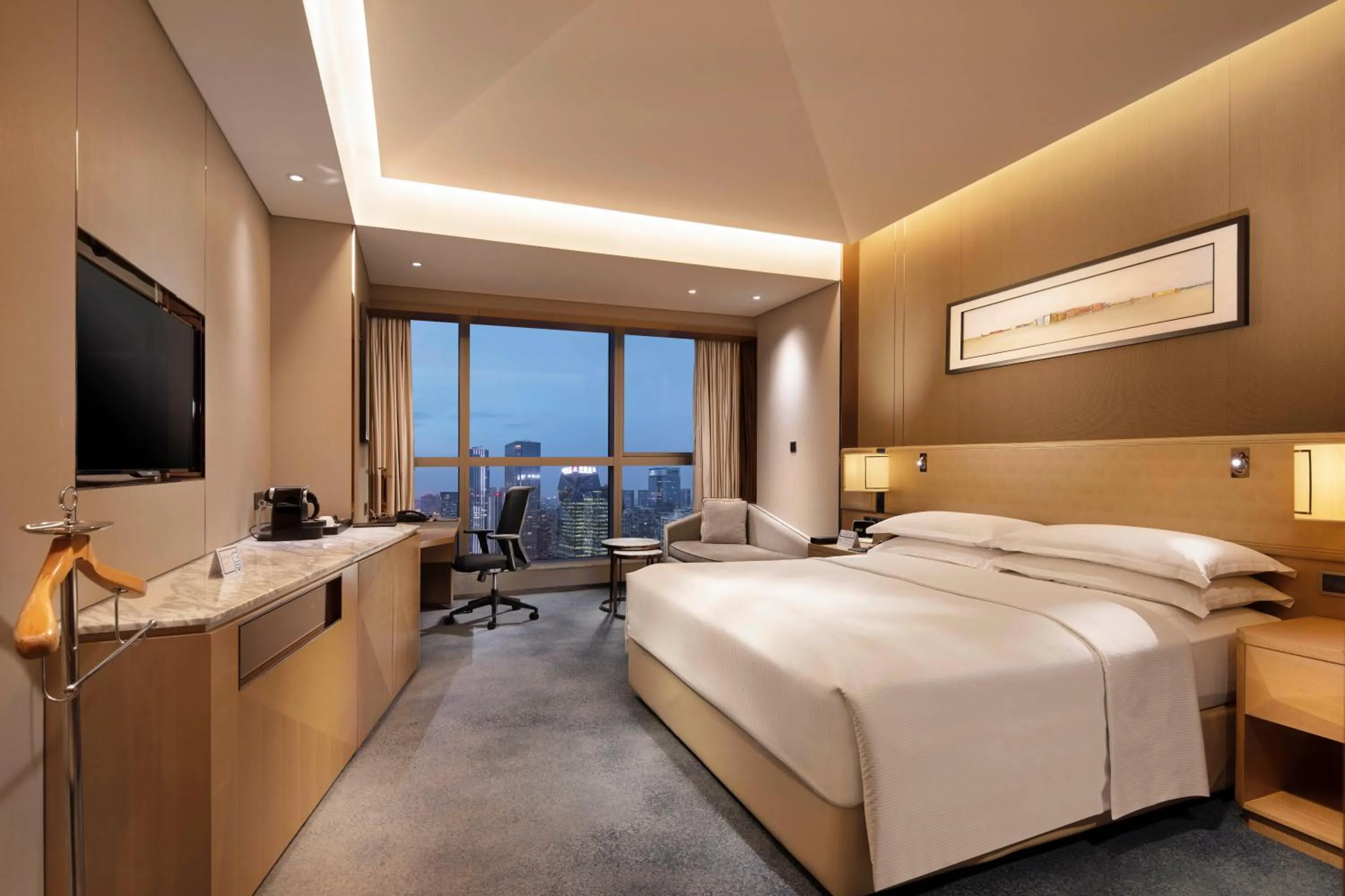 Bed in Hilton Chengdu