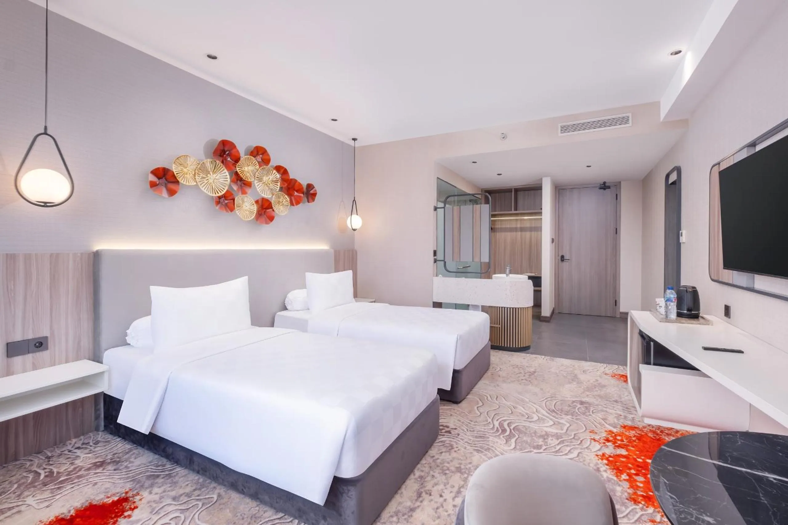 Bed in Wahid Prime Hotel Salatiga