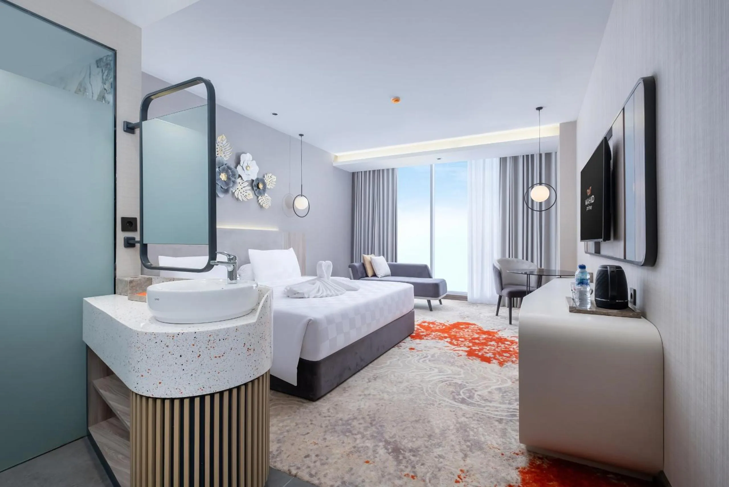 Bed in Wahid Prime Hotel Salatiga