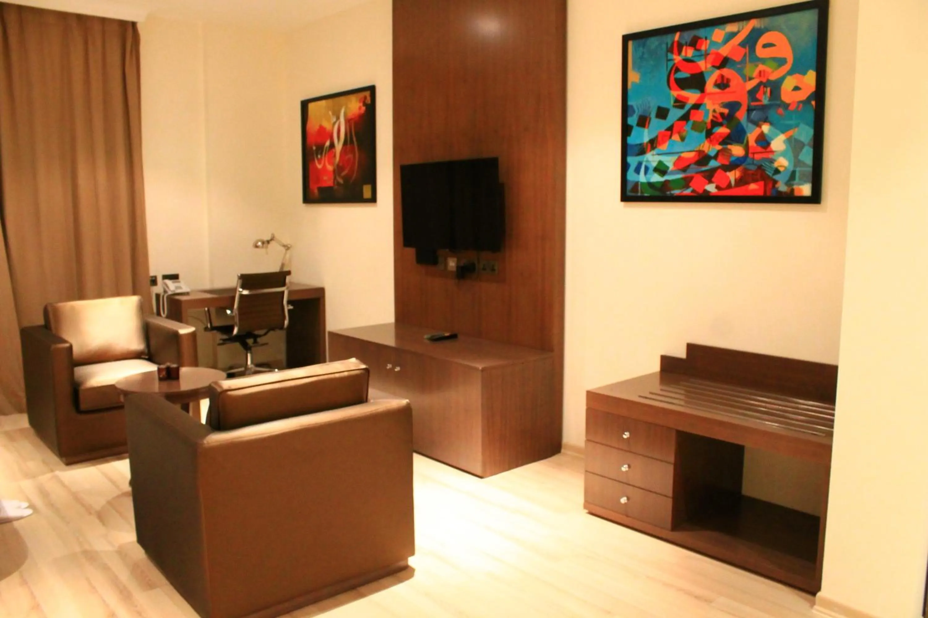 Seating area in Rawda Hotel