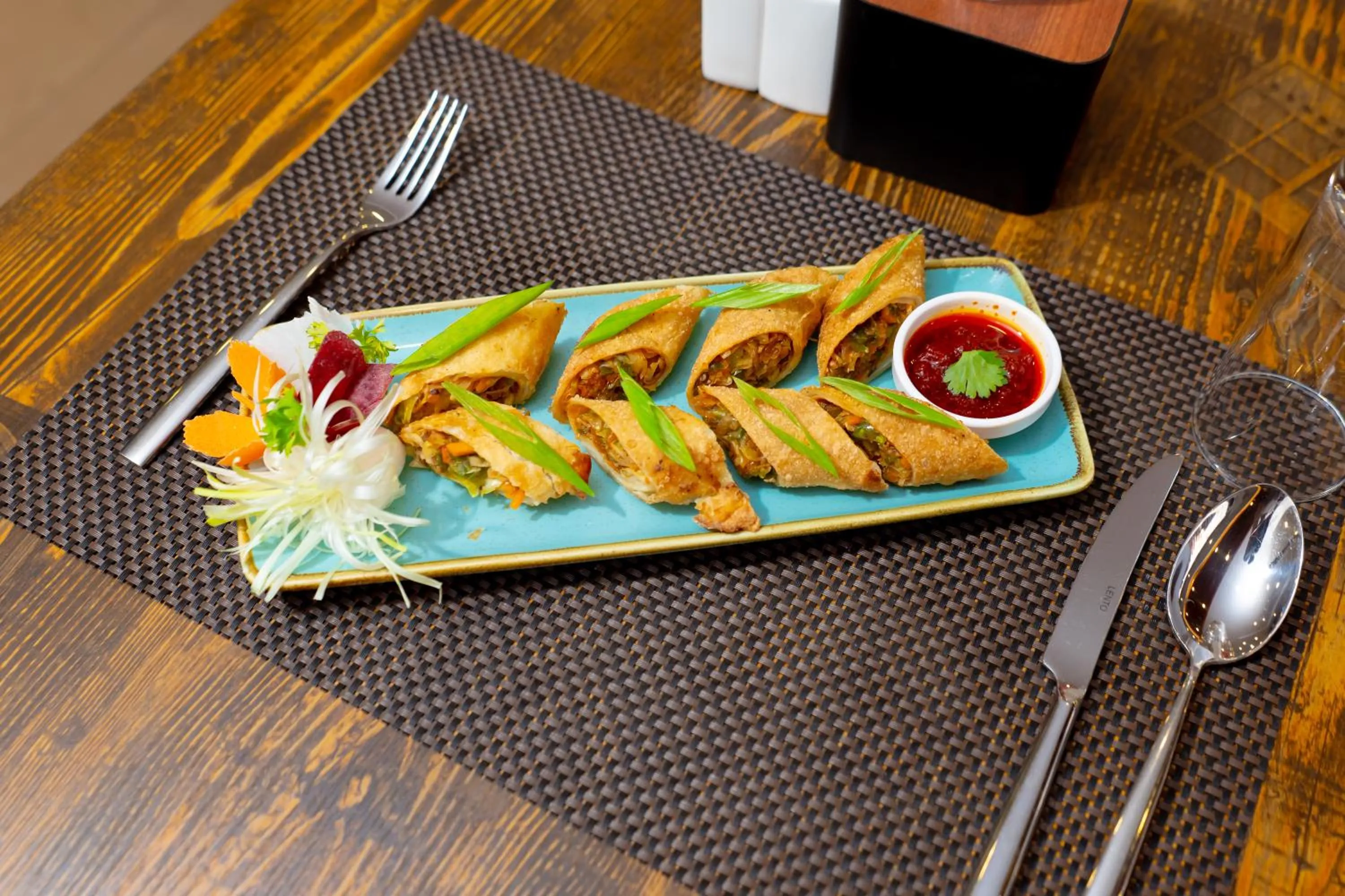 Food in Velvet Luxe Hotel