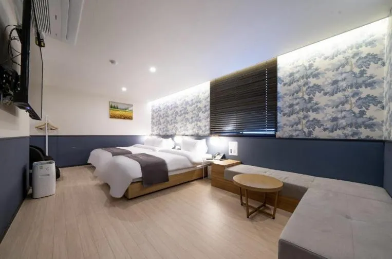 Bed in Hotel 7 Bricks Gwangju Sangmu