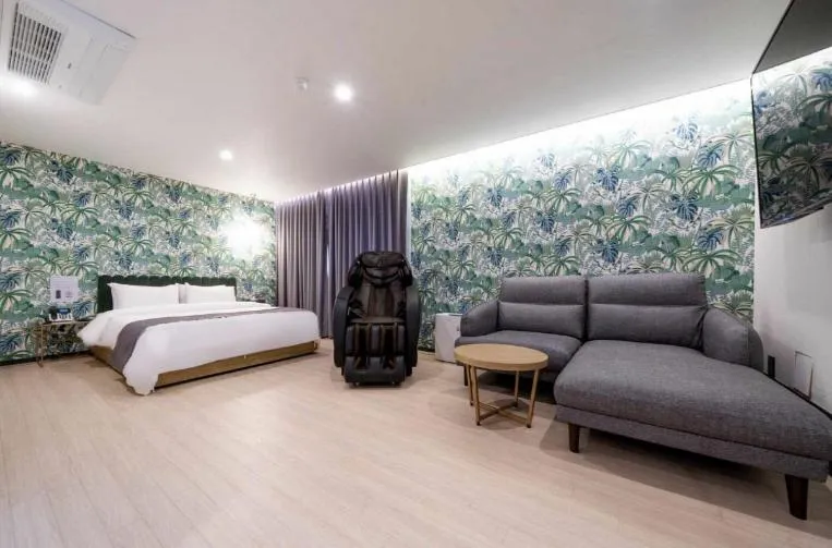 Bed in Hotel 7 Bricks Gwangju Sangmu