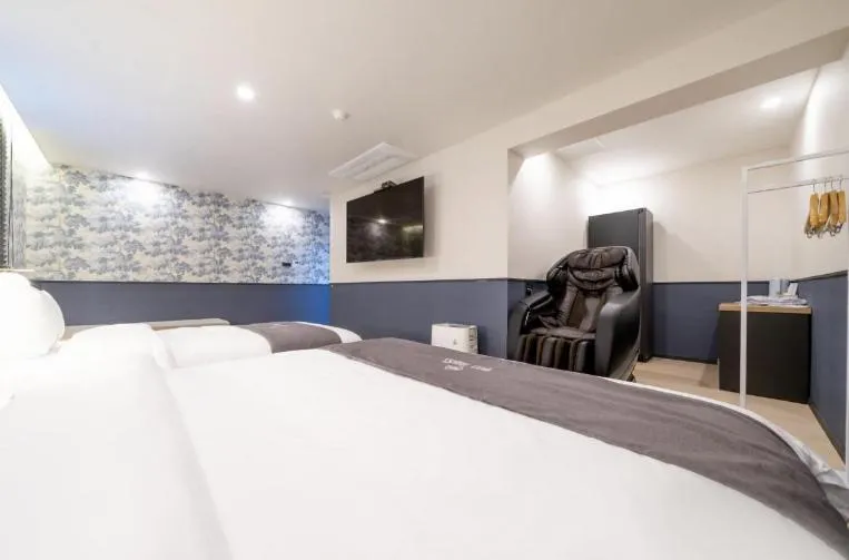 Bed in Hotel 7 Bricks Gwangju Sangmu