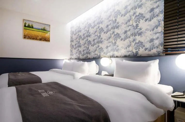 Bed in Hotel 7 Bricks Gwangju Sangmu