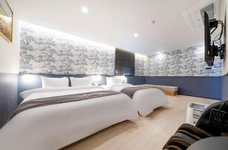 Bed in Hotel 7 Bricks Gwangju Sangmu