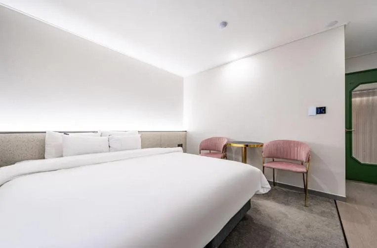 Bed in Hotel 7 Bricks Gwangju Sangmu