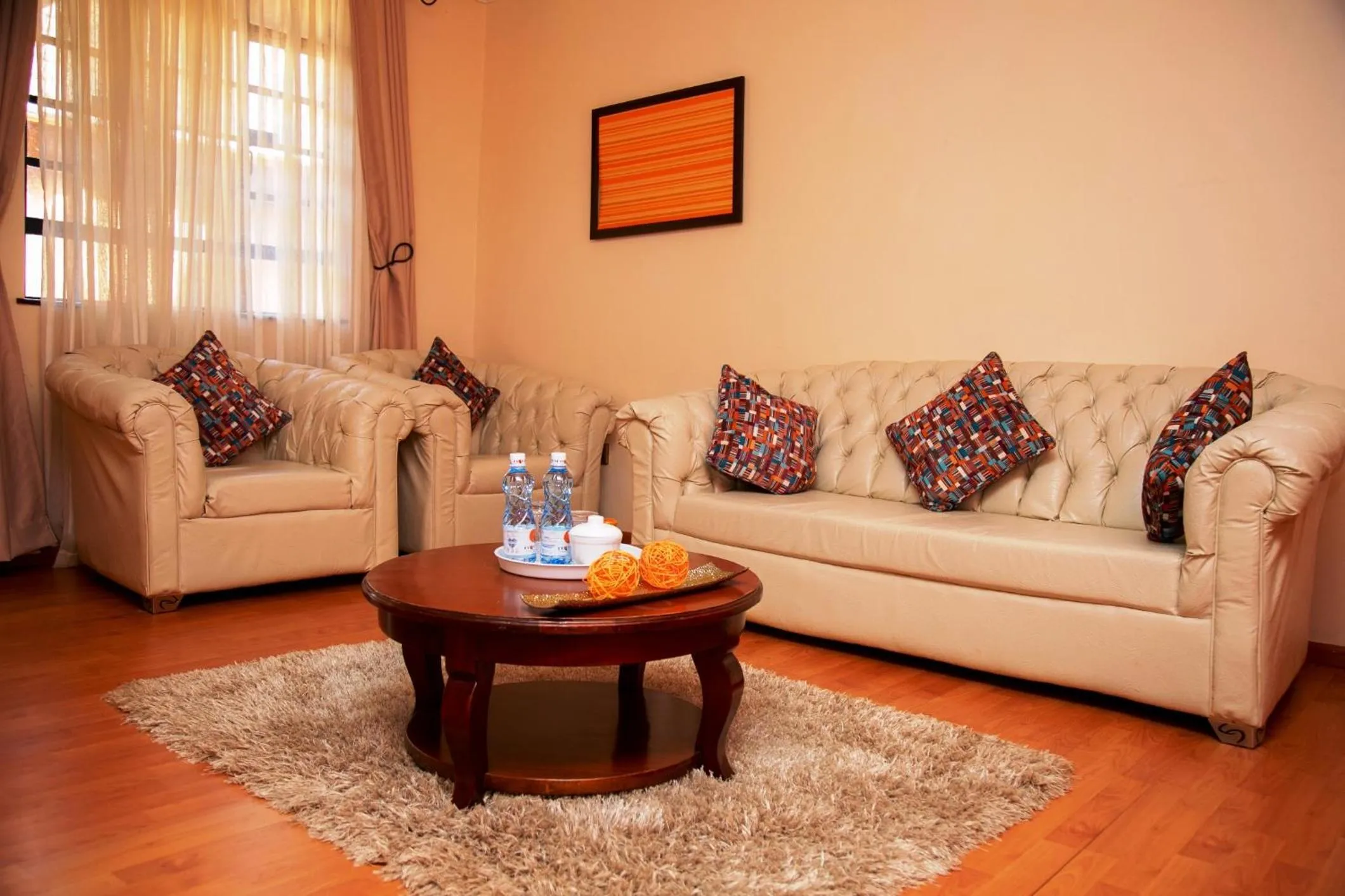 Living room in Davis Court