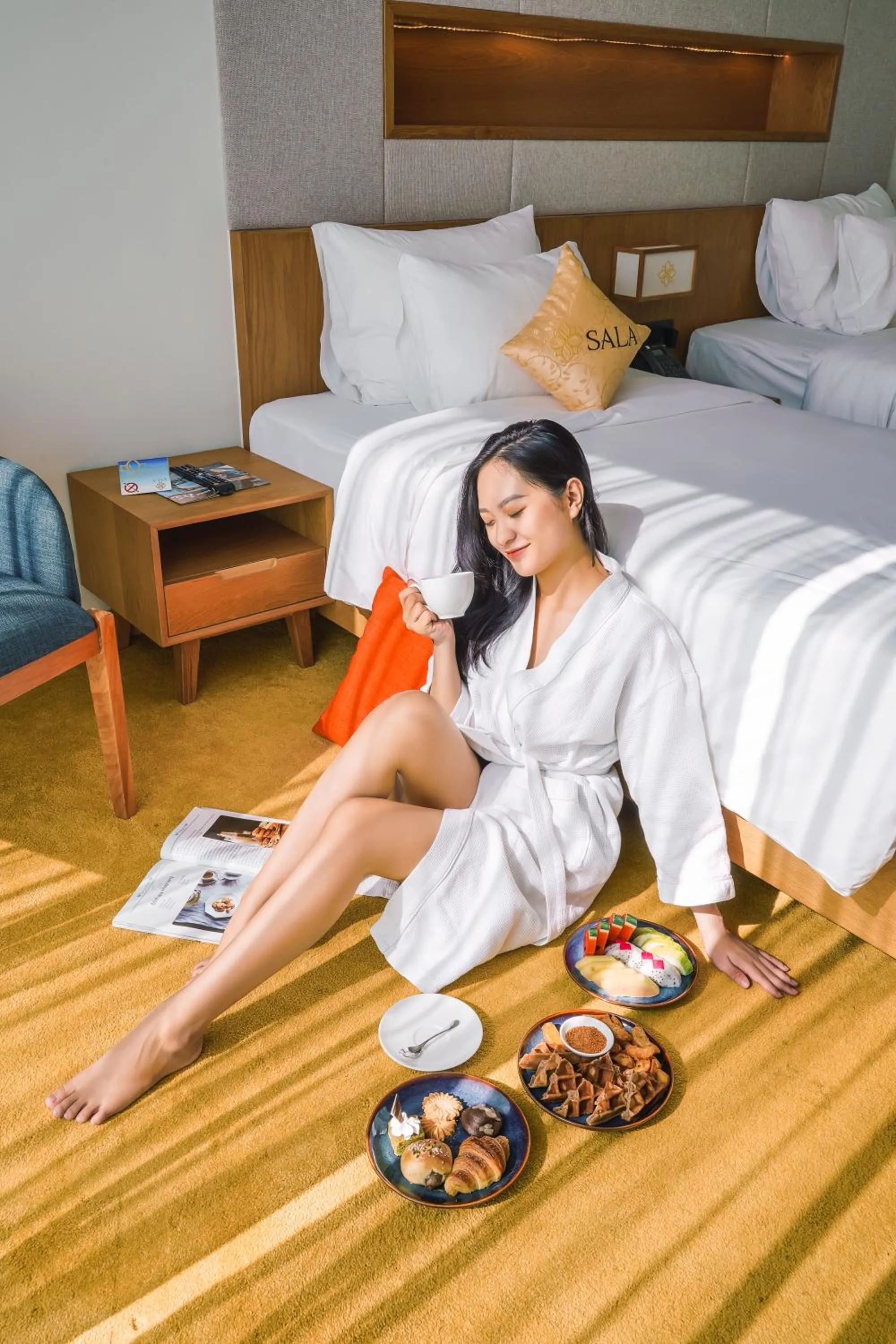 Guests, Bed in Sala Quy Nhon Beach Hotel