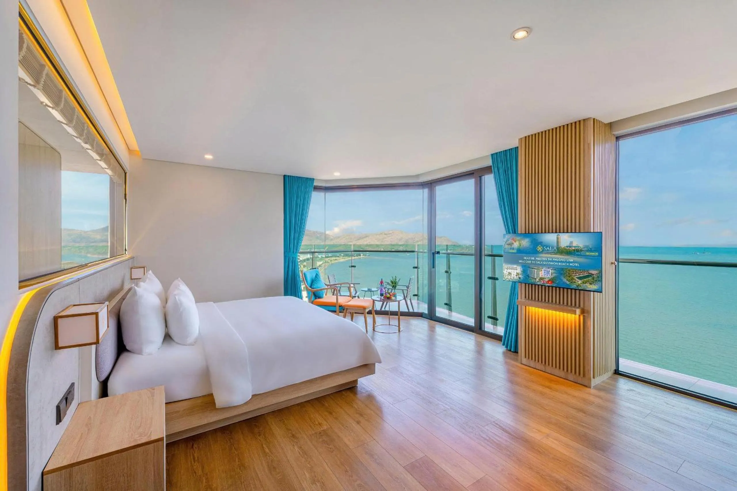 Living room, Bed in Sala Quy Nhon Beach Hotel