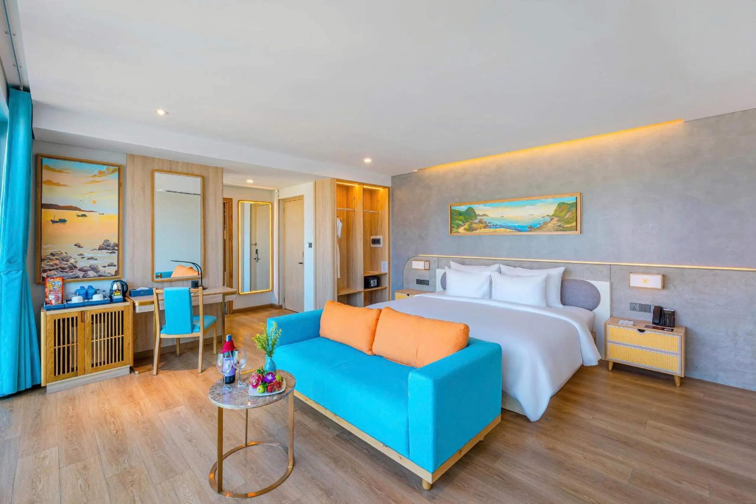 Bedroom, Bed in Sala Quy Nhon Beach Hotel