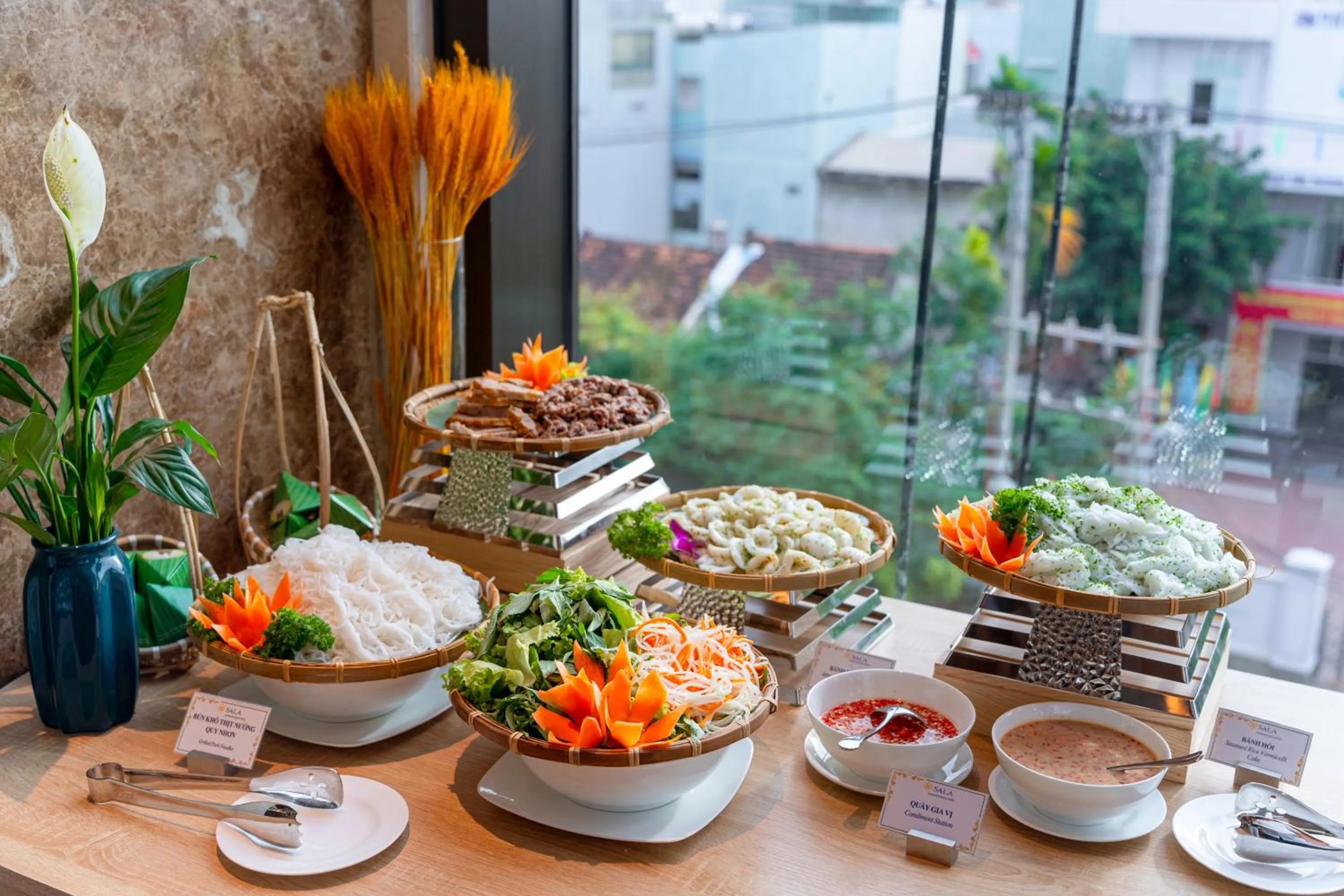 Buffet breakfast in Sala Quy Nhon Beach Hotel