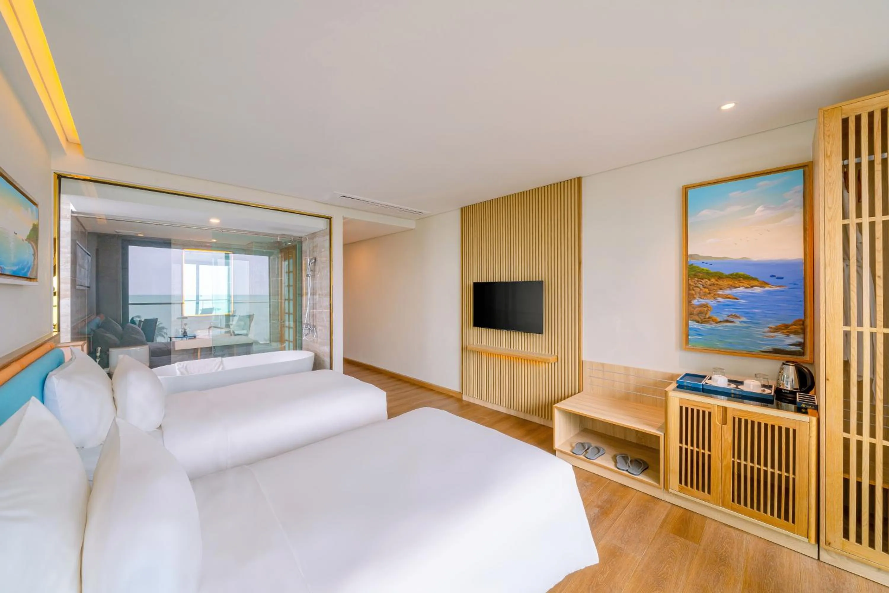 Bed in Sala Quy Nhon Beach Hotel