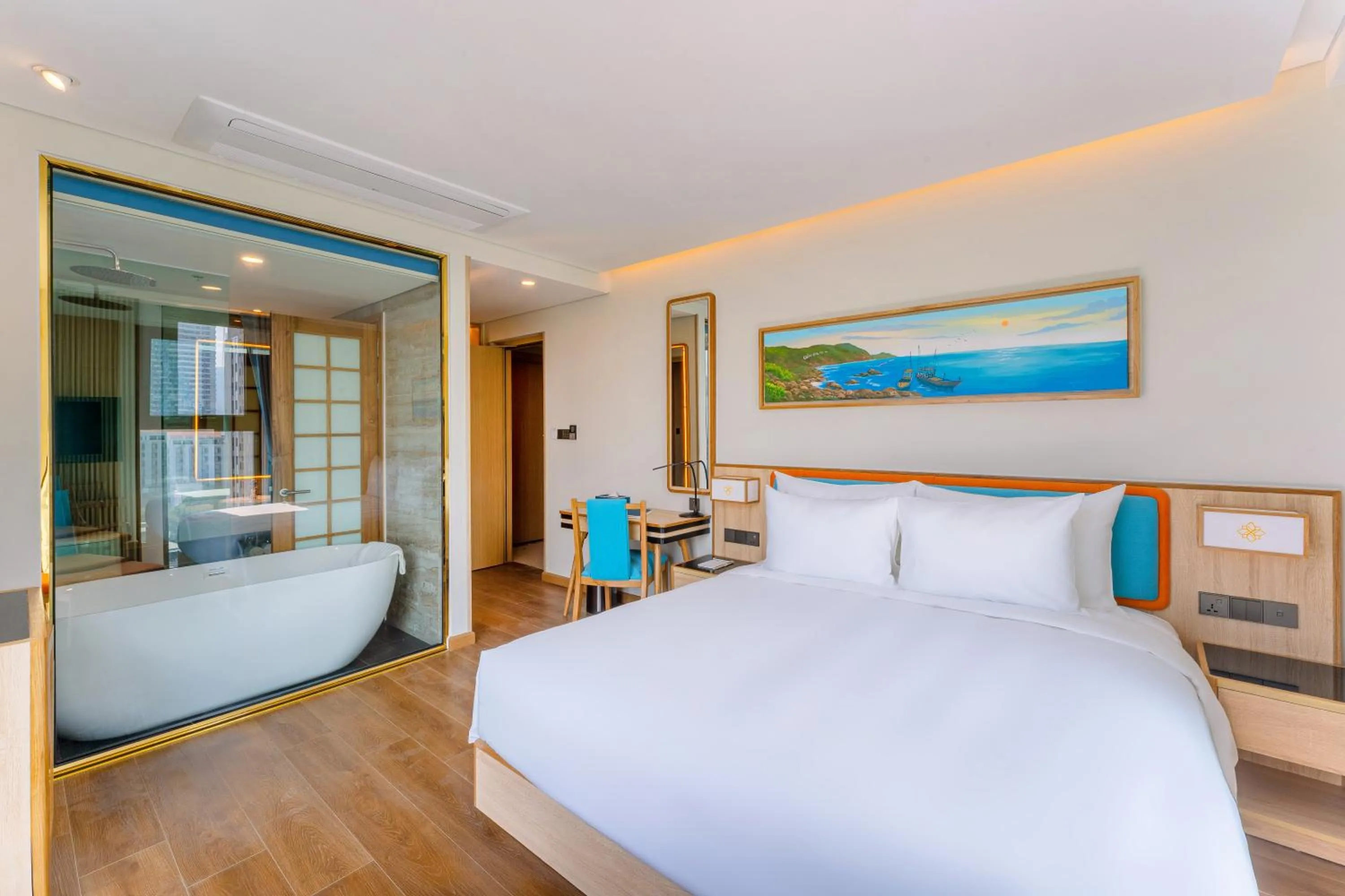 Bed in Sala Quy Nhon Beach Hotel