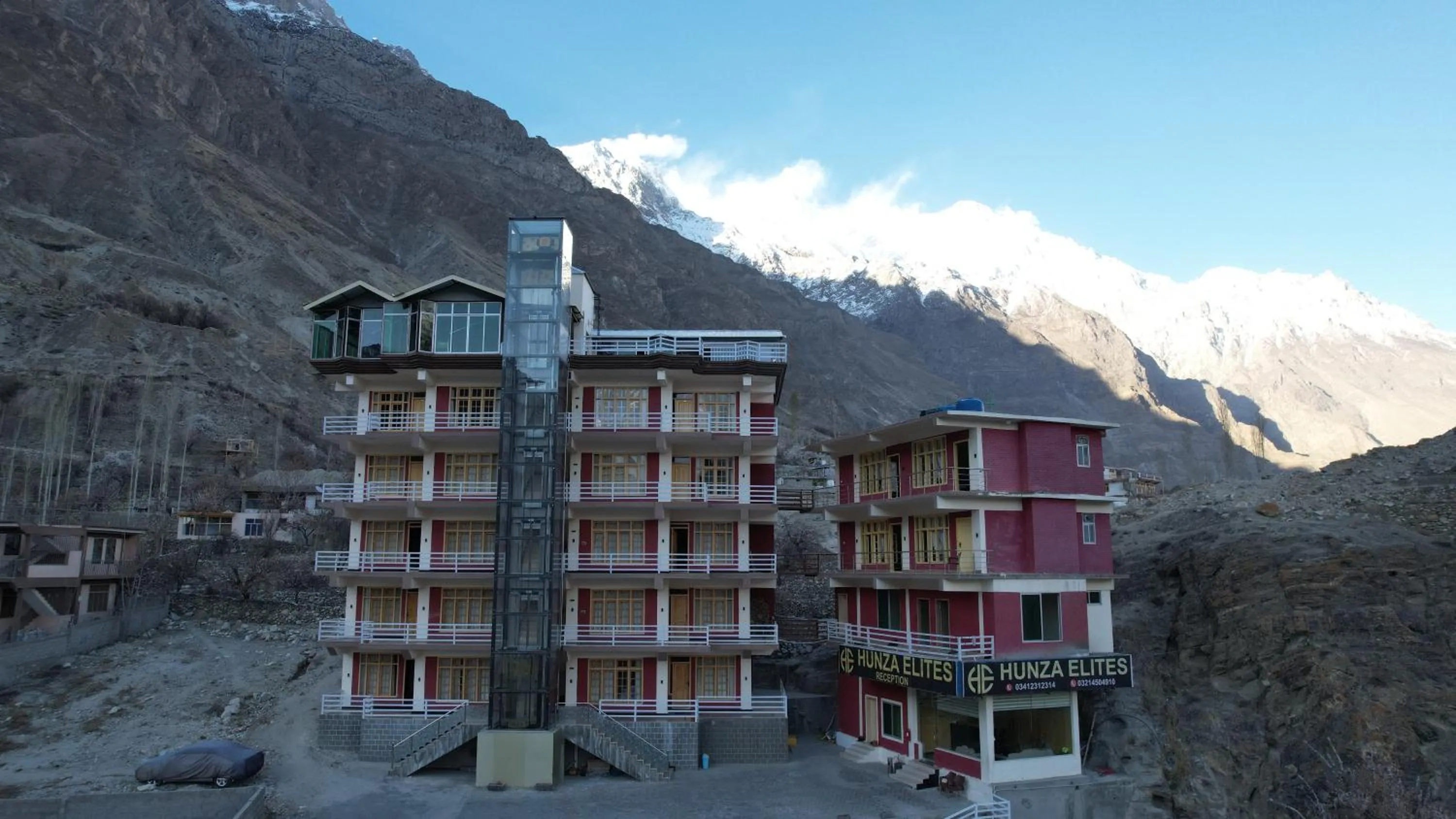 Property building in Hunza Elites hotel