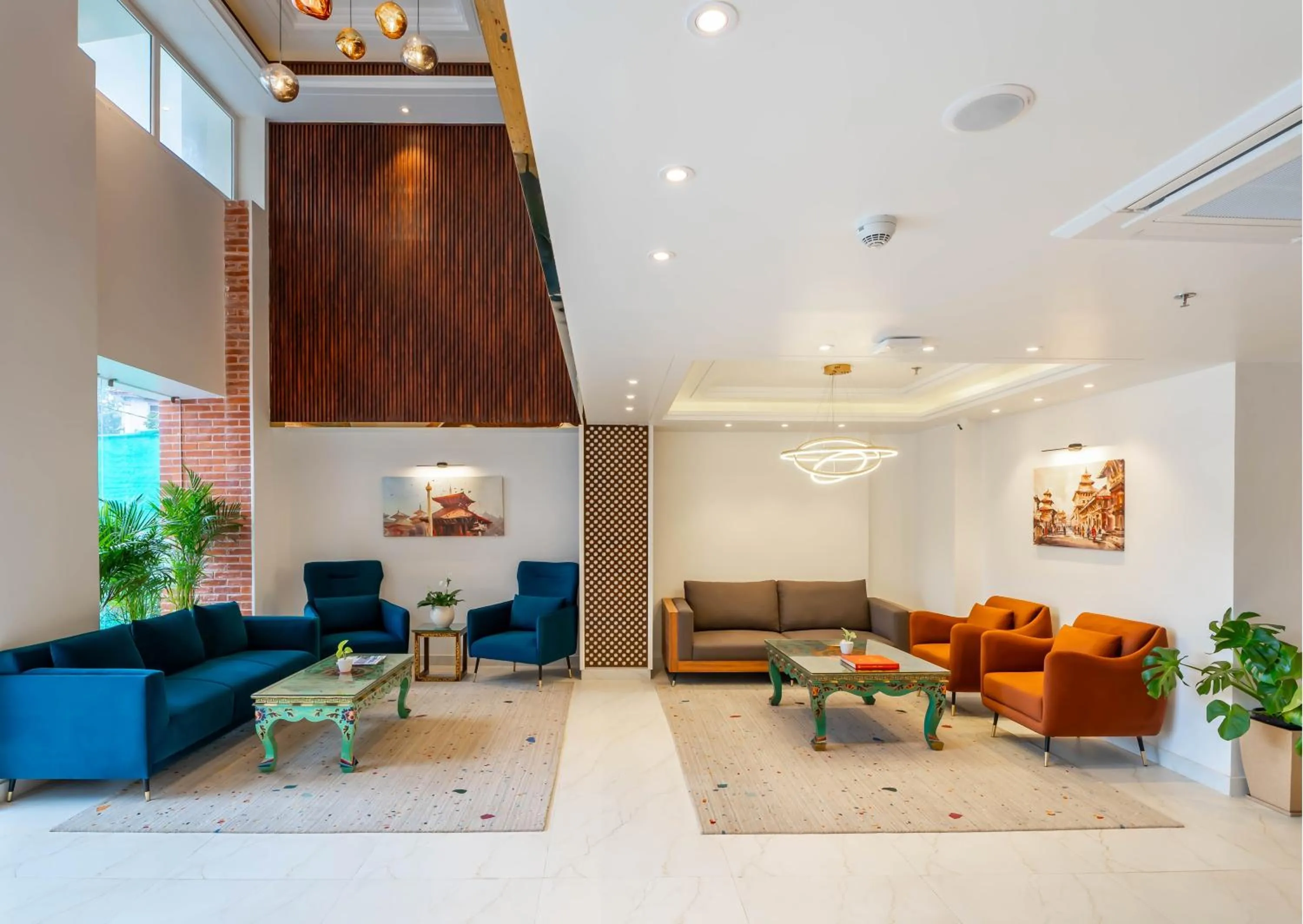 Lobby or reception in Hotel Anuttara