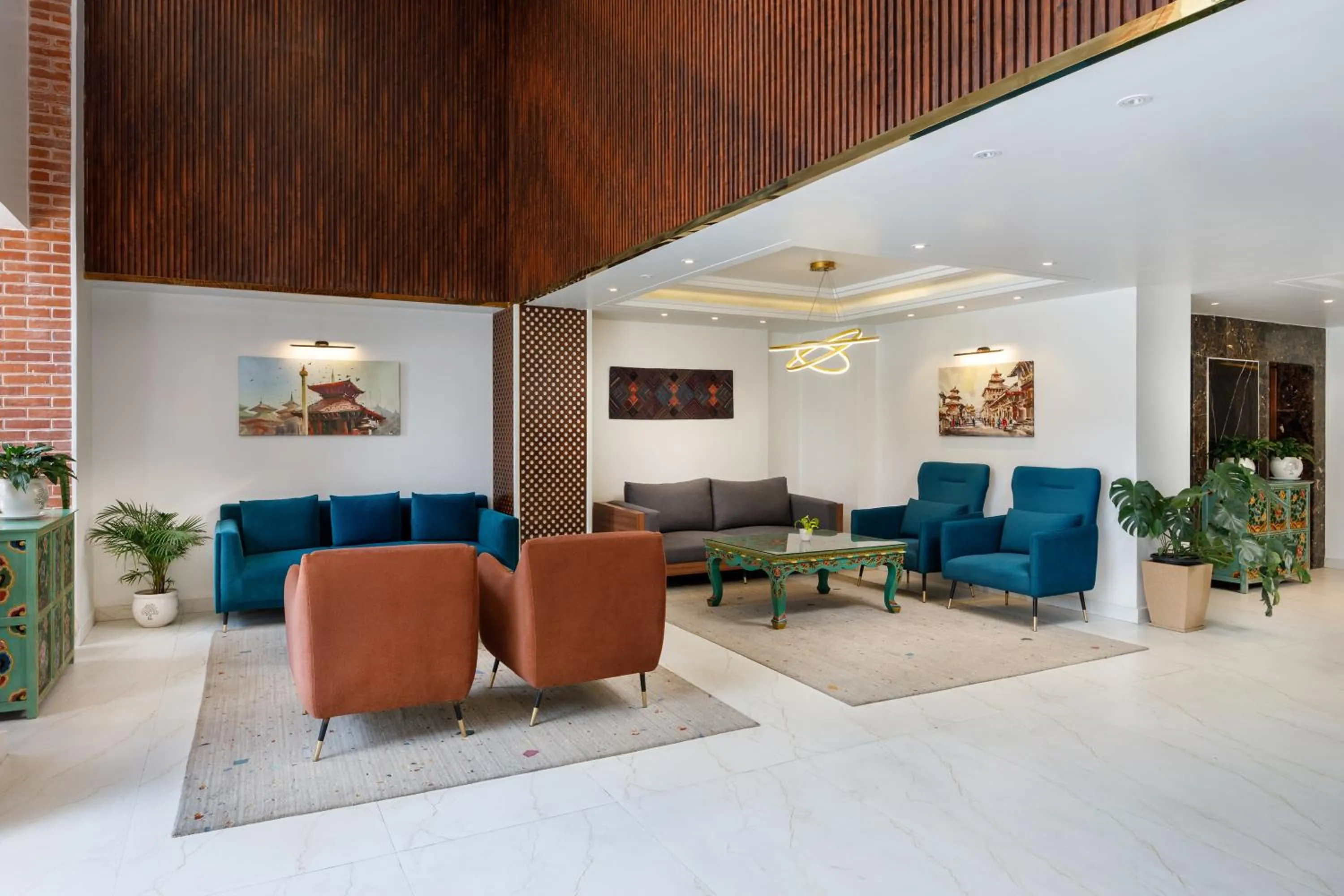 Lobby or reception in Hotel Anuttara