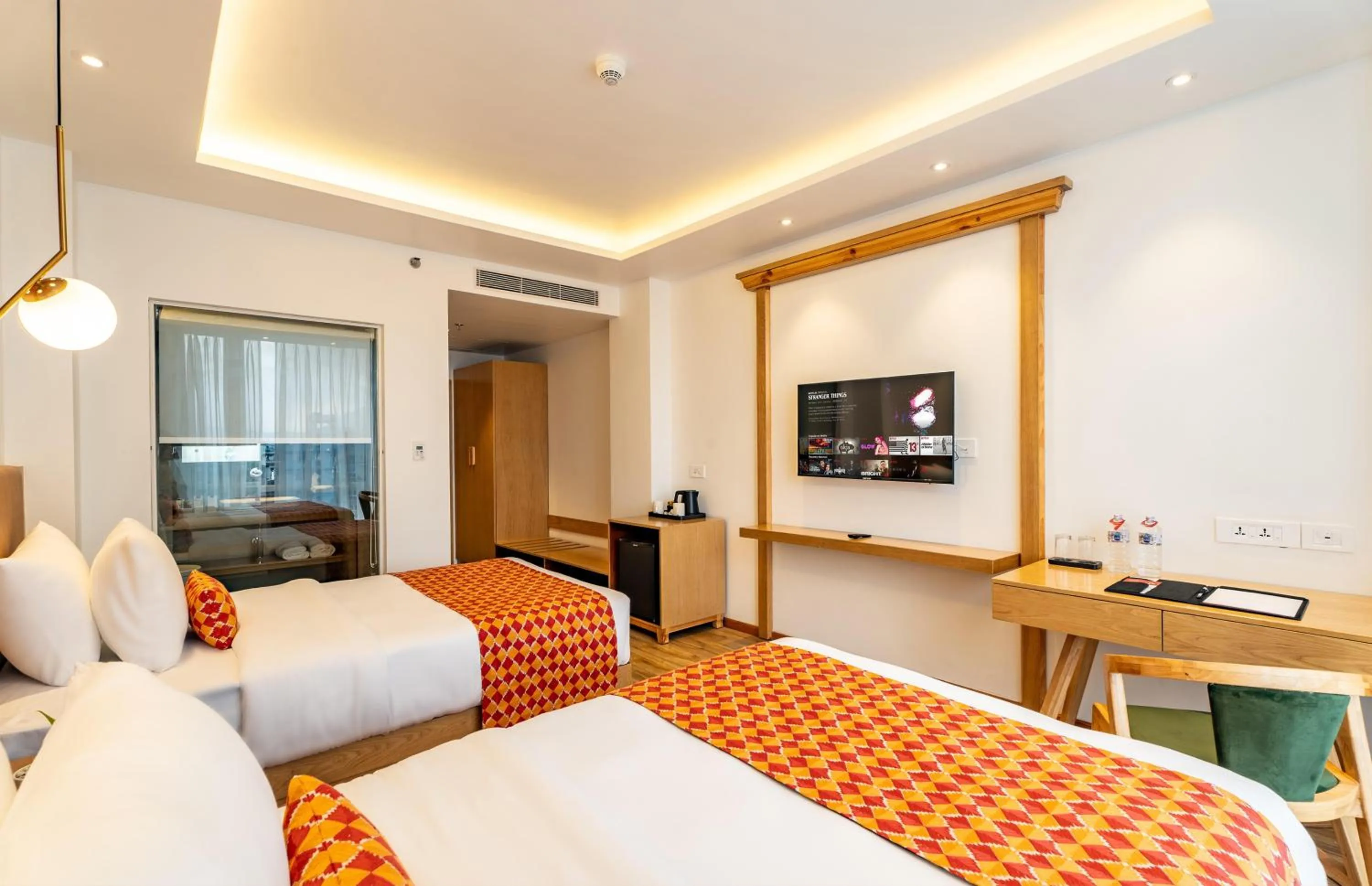 Bed in Hotel Anuttara