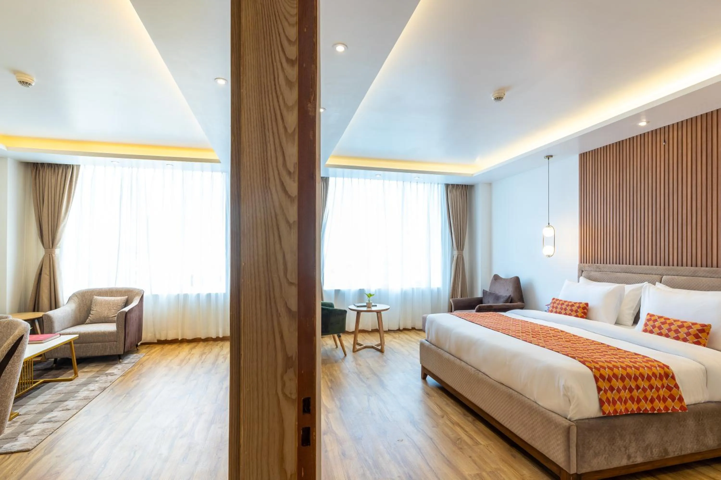 Bed in Hotel Anuttara