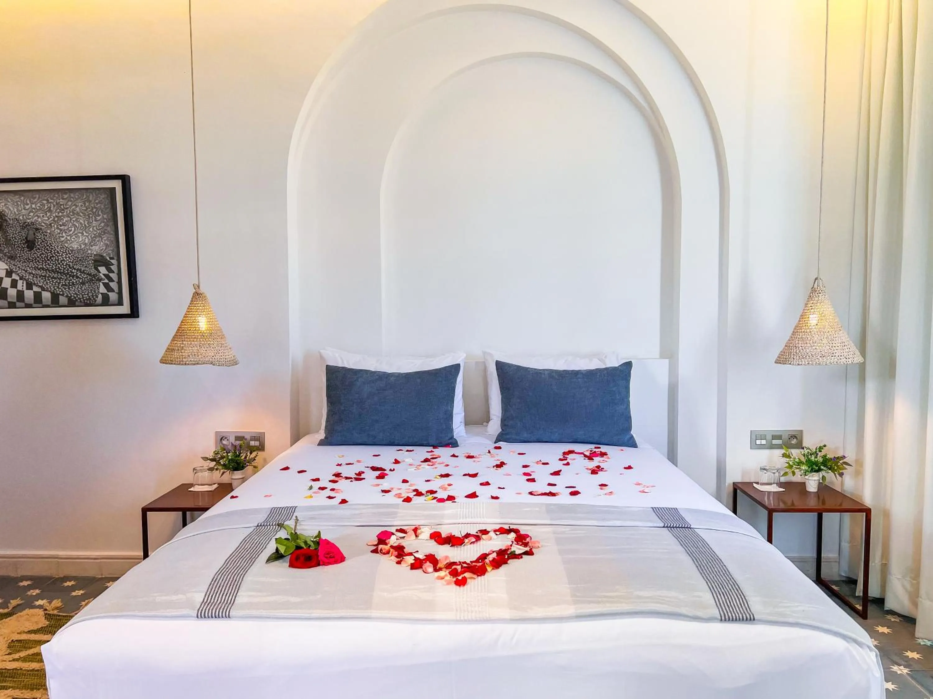 Bed in Riad Kech One & Spa