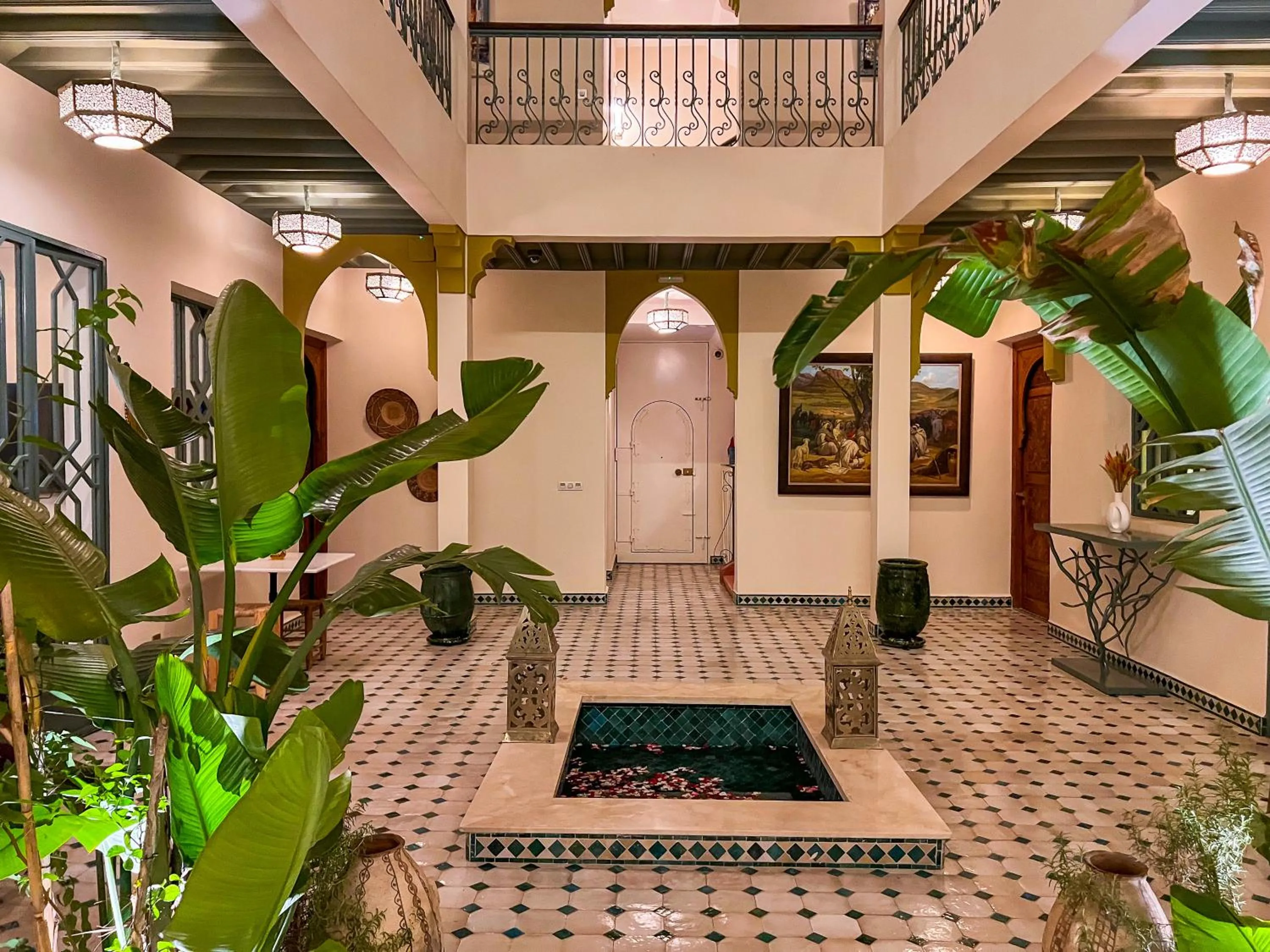 Inner courtyard view in Riad Kech One & Spa
