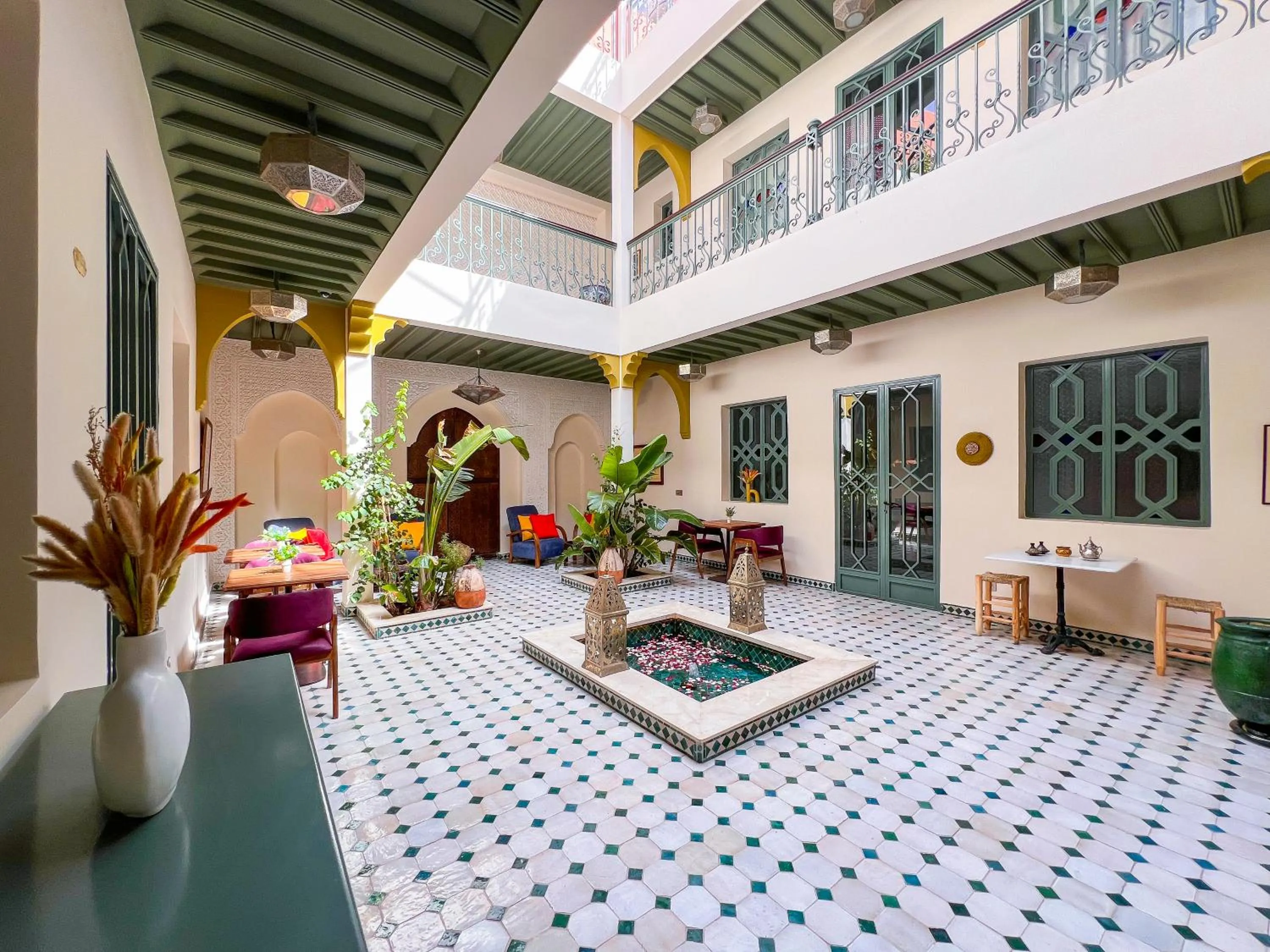 Inner courtyard view in Riad Kech One & Spa