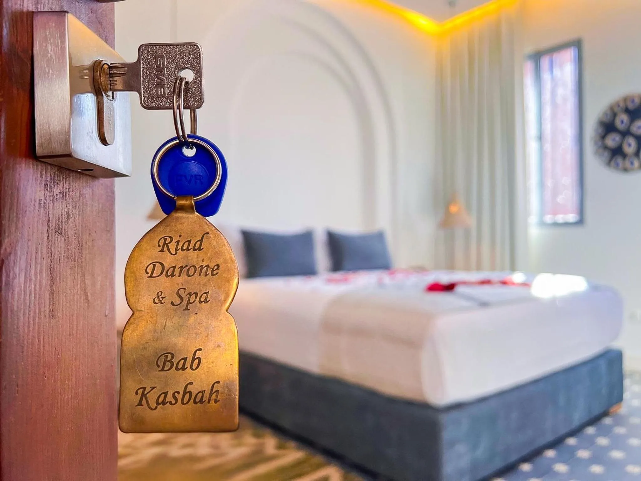 Bed in Riad Kech One & Spa