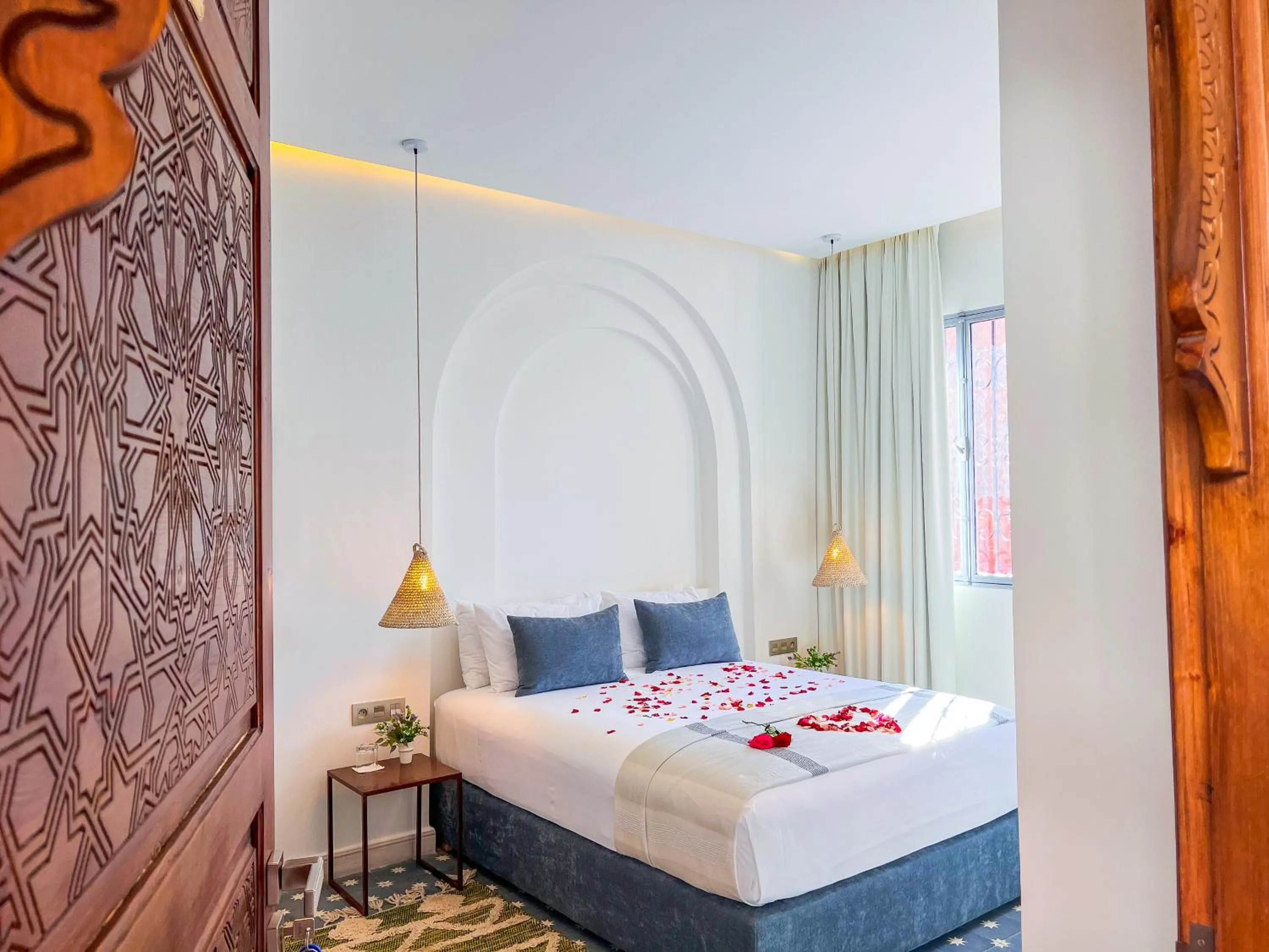 Bed in Riad Kech One & Spa