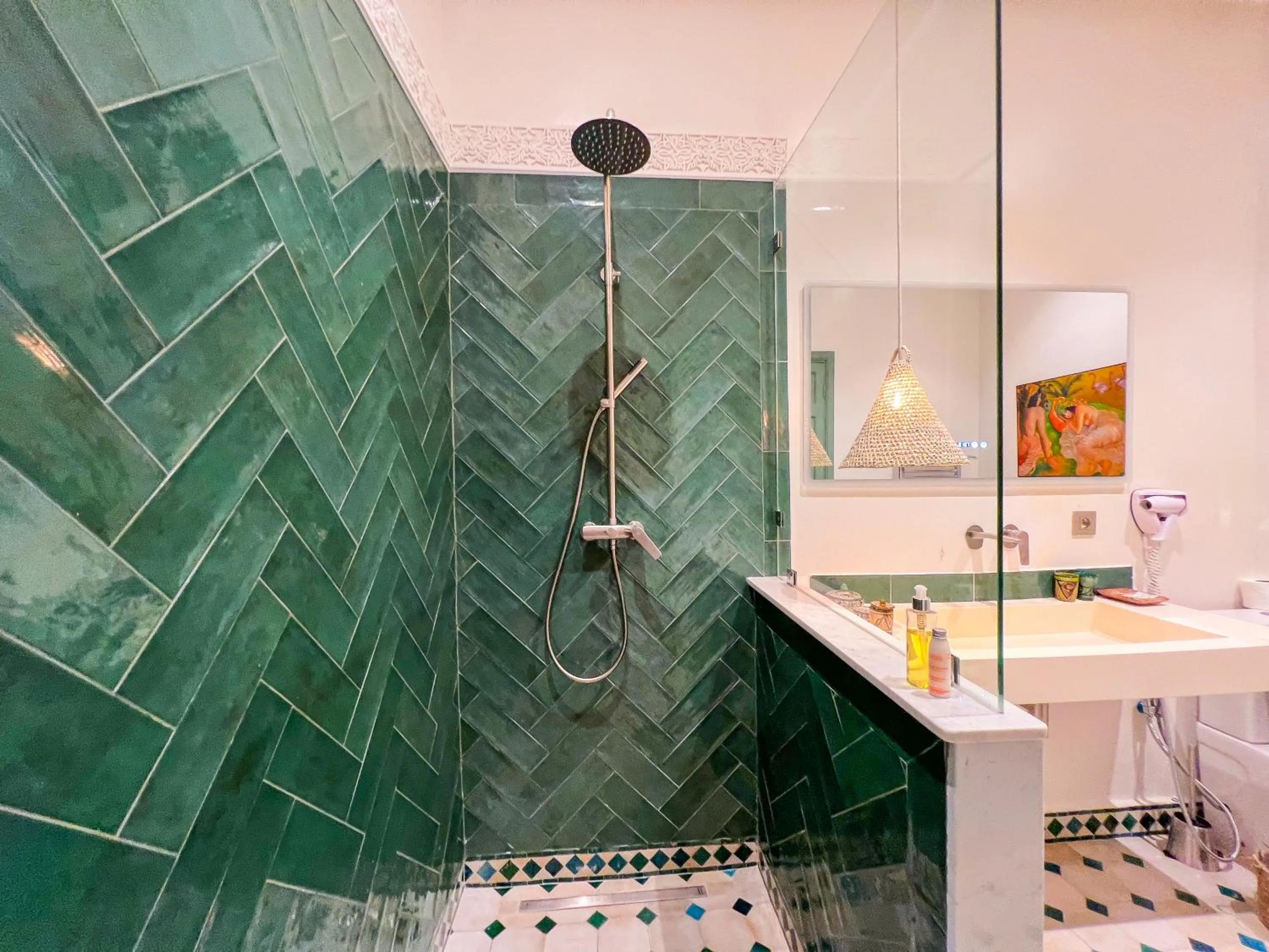 Shower in Riad Kech One & Spa