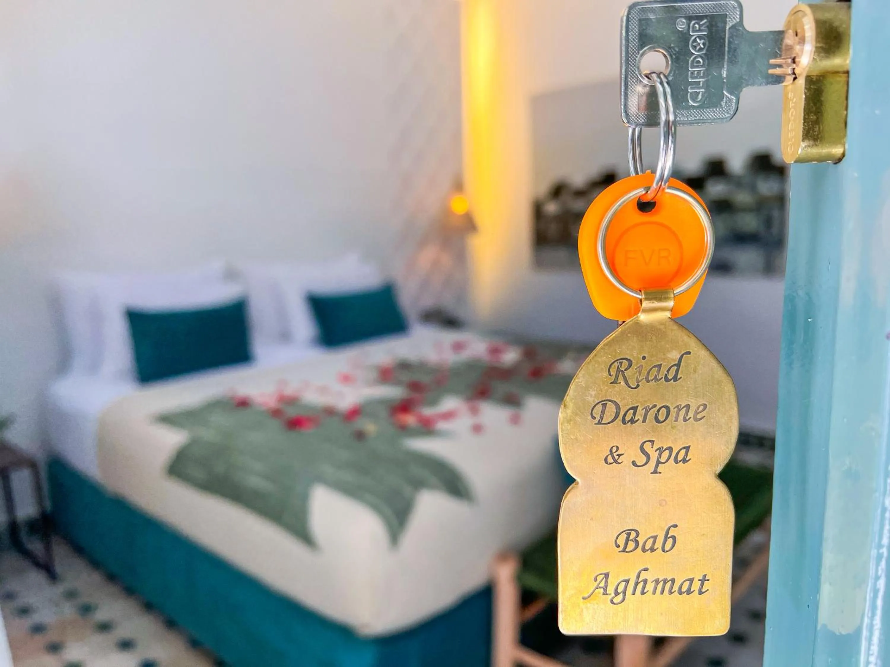 Bed in Riad Kech One & Spa