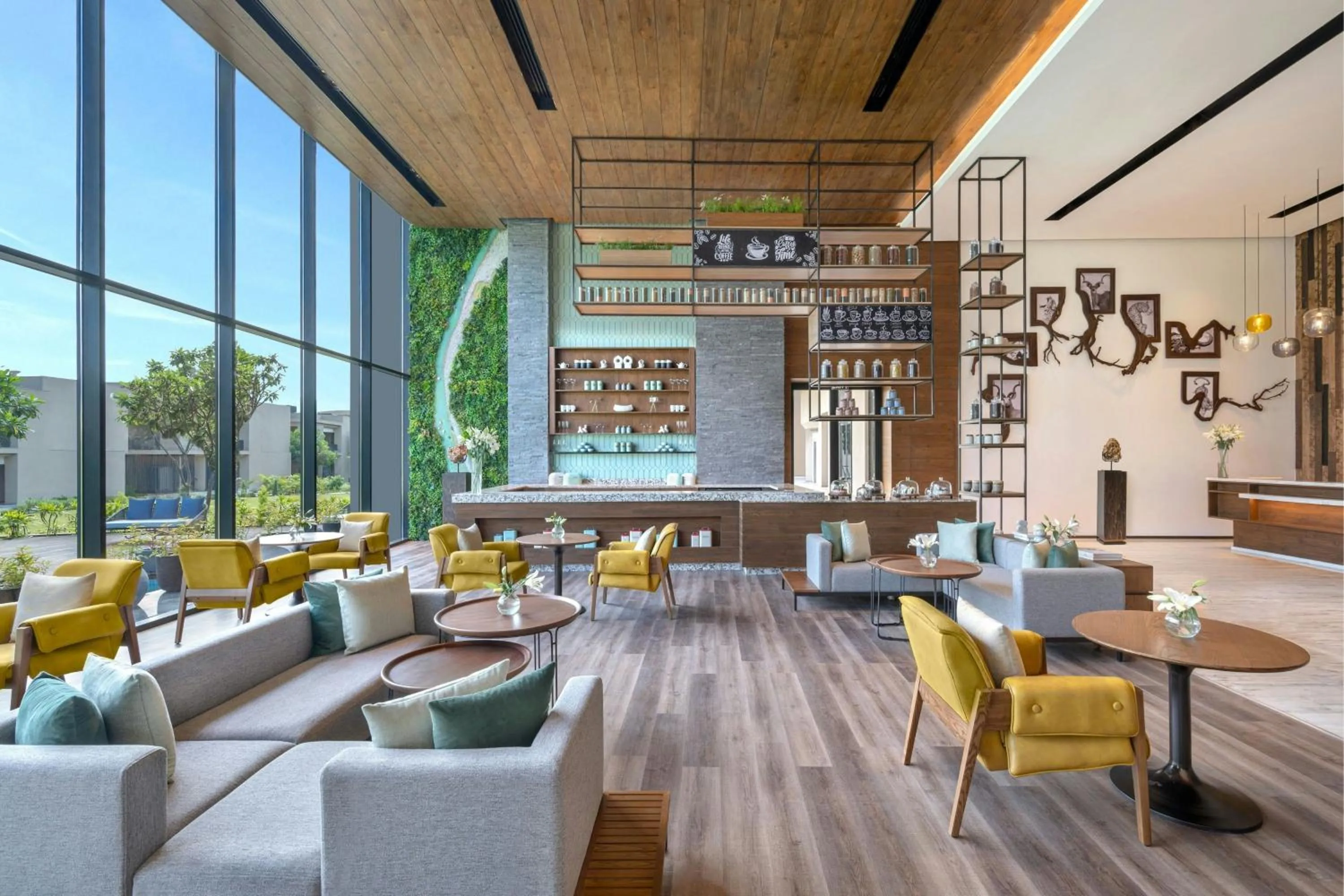 Restaurant/places to eat in Jim Corbett Marriott Resort & Spa