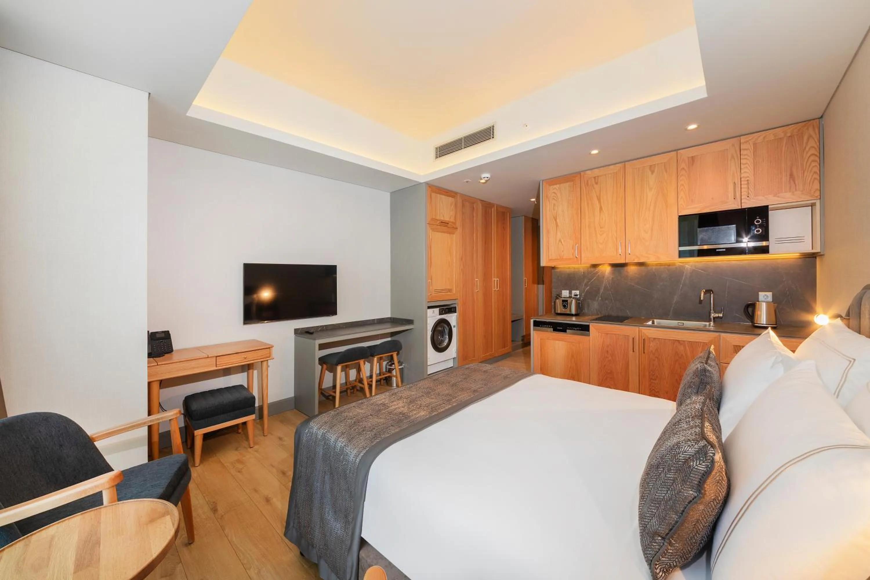 Bed in Meroddi Beyoğlu Residence