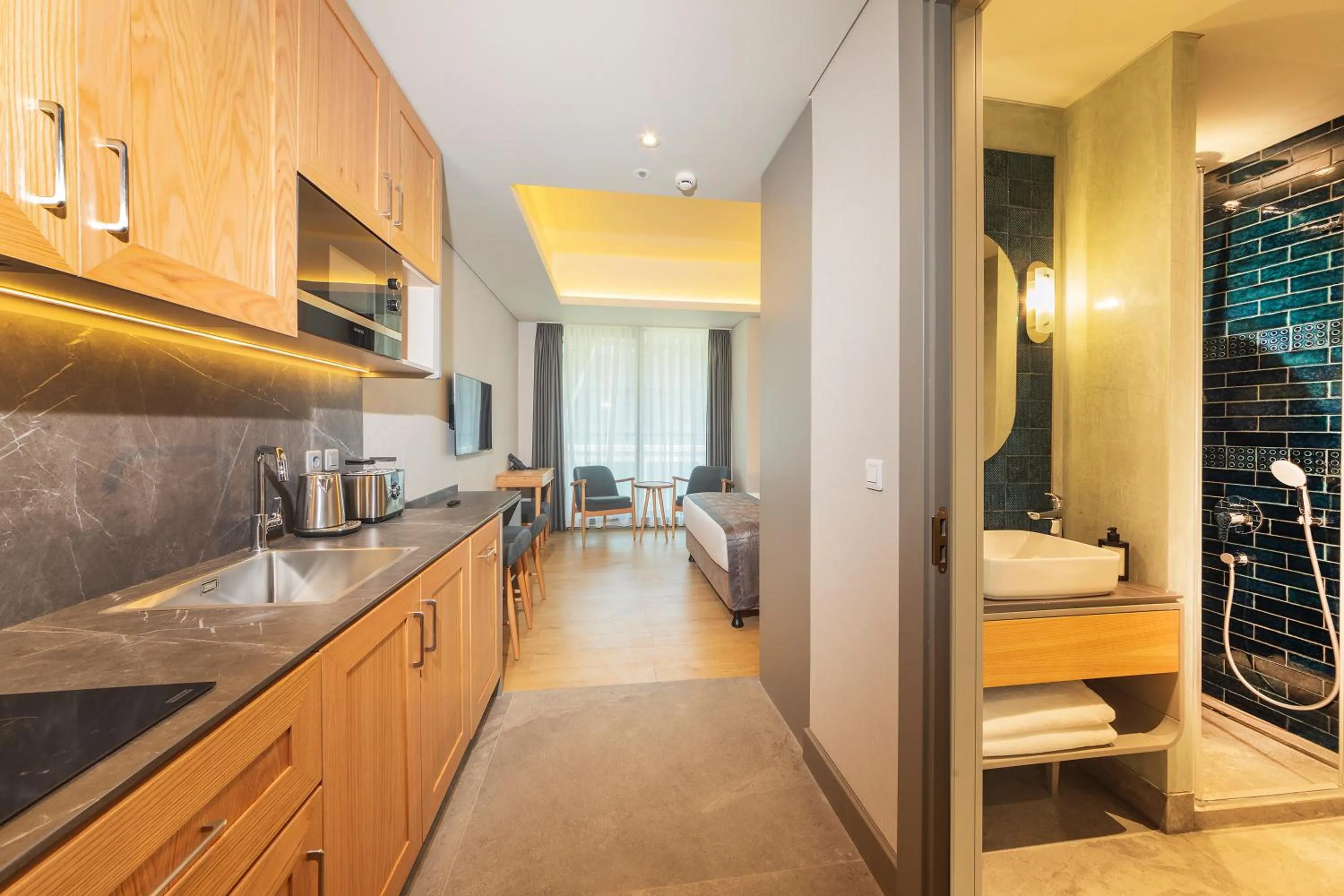 kitchen in Meroddi Beyoğlu Residence
