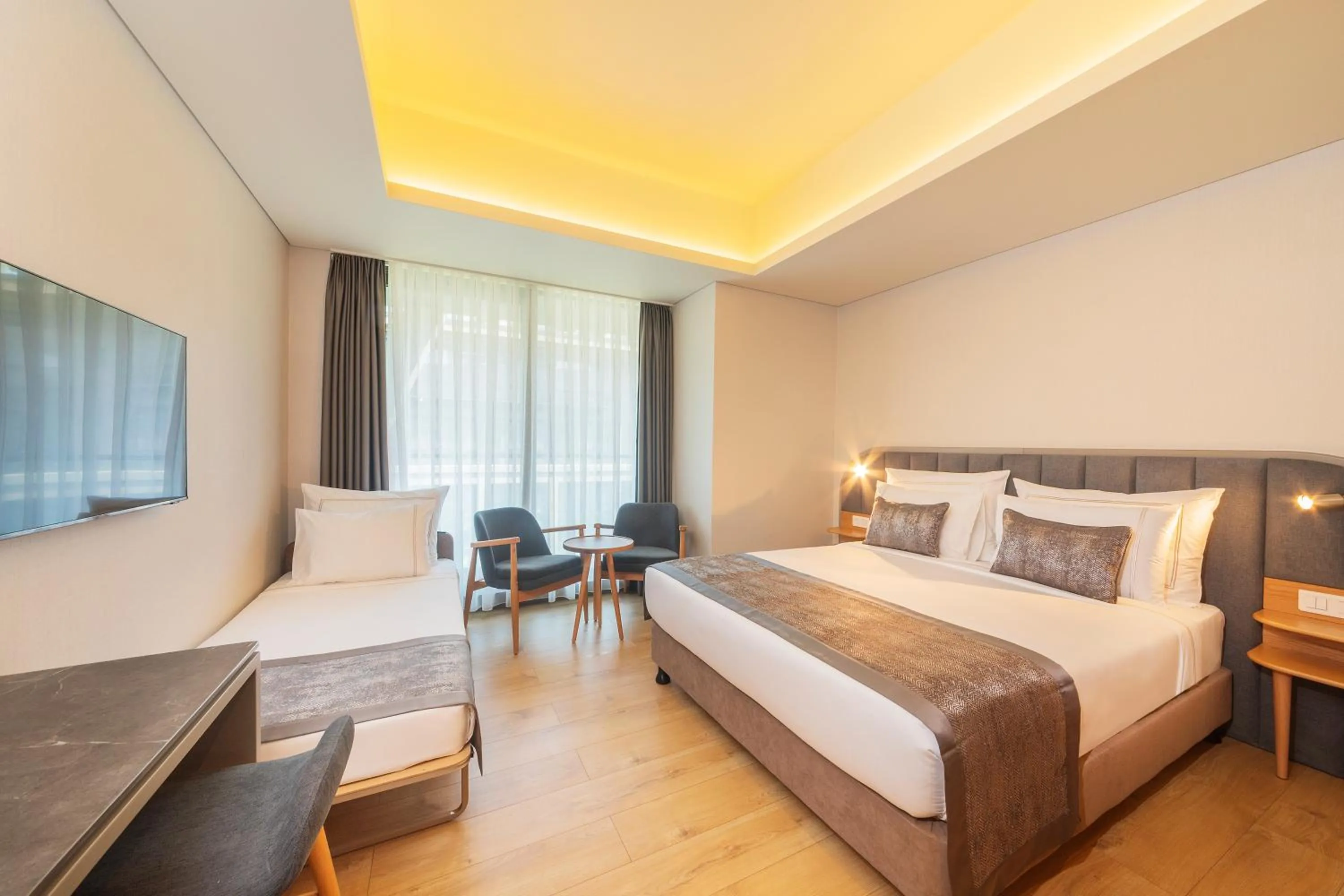 Bed in Meroddi Beyoğlu Residence