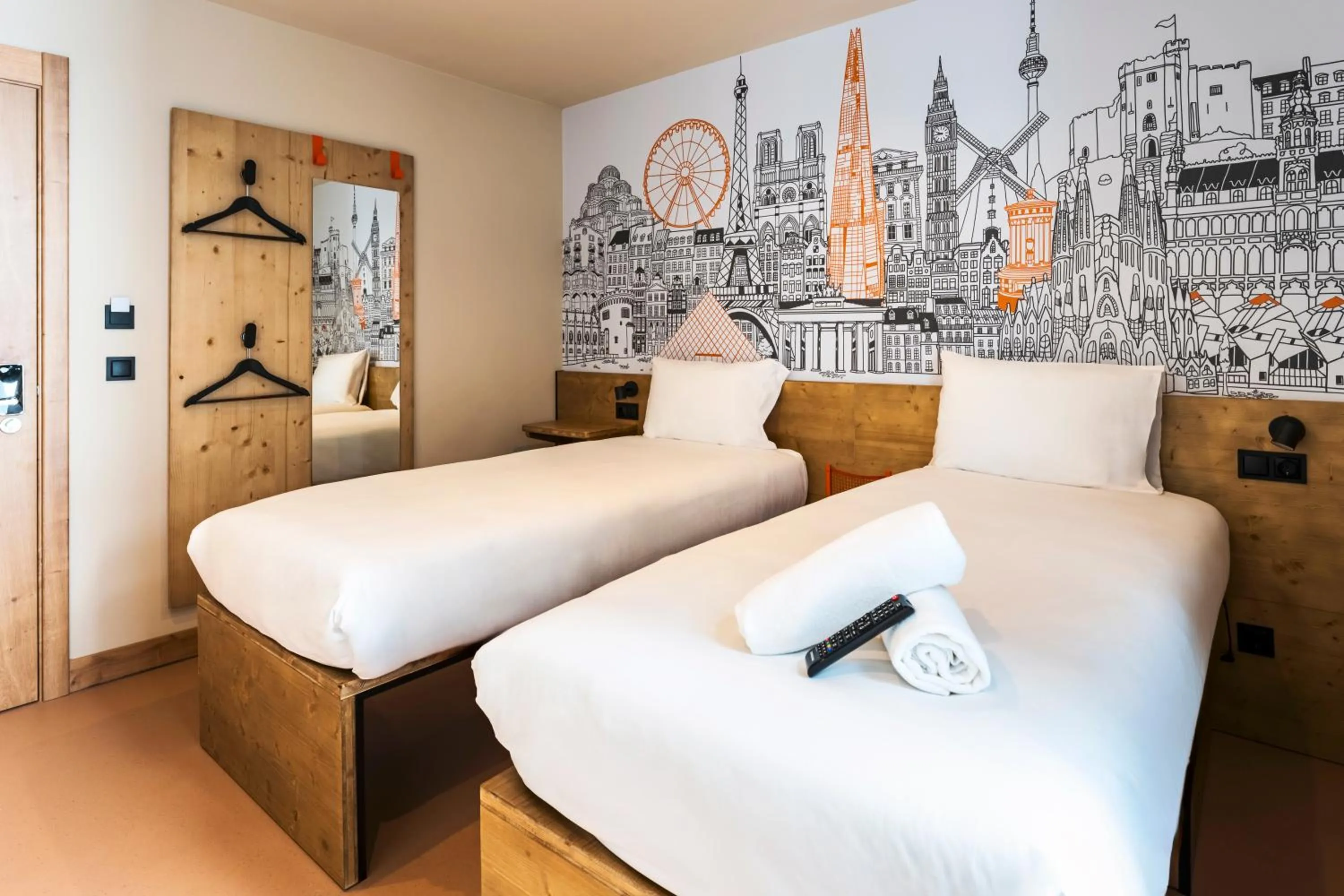 Bedroom, Bed in easyHotel Barcelona La Sagrera