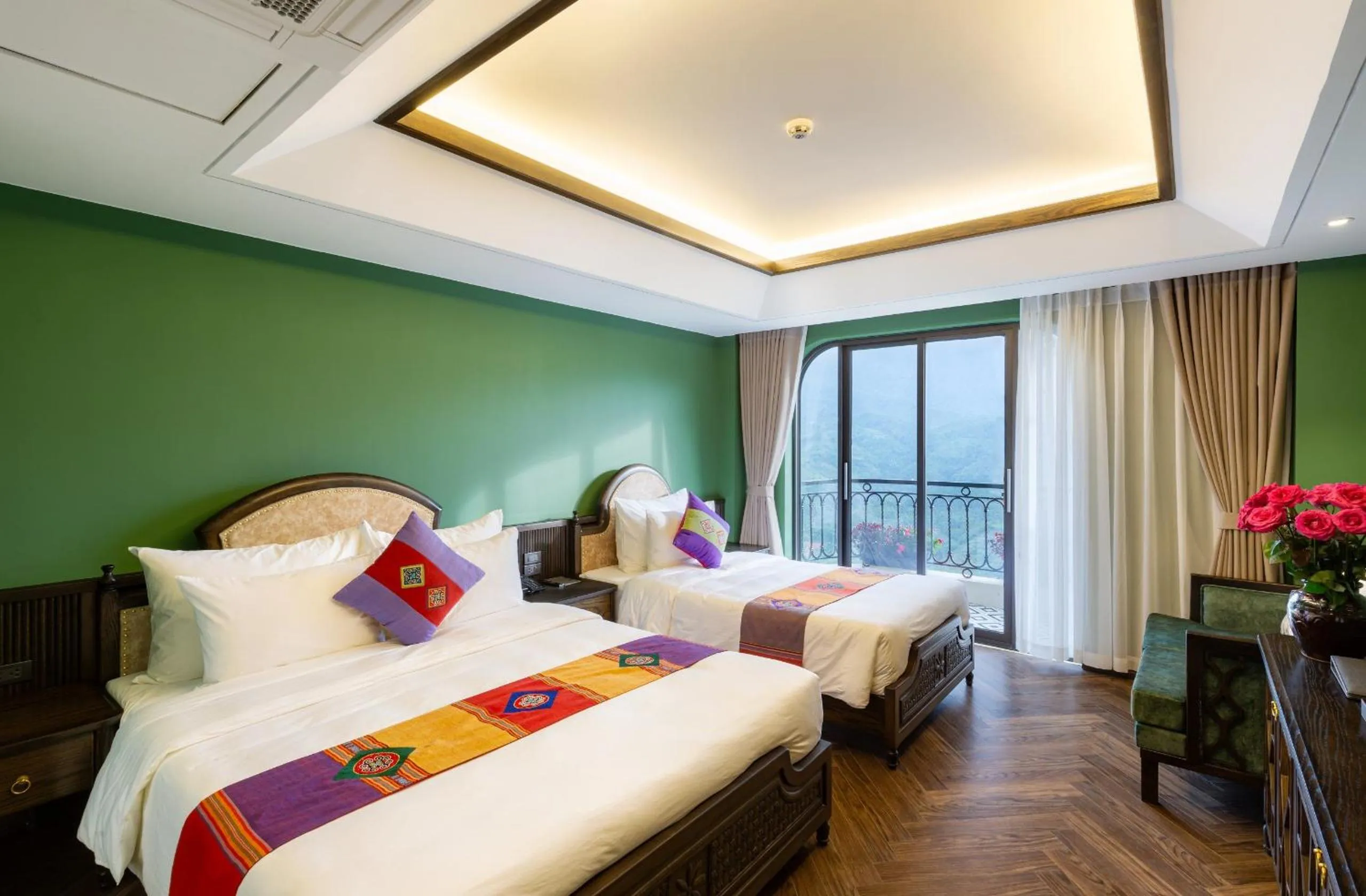 Bed in Fansipan View Hotel