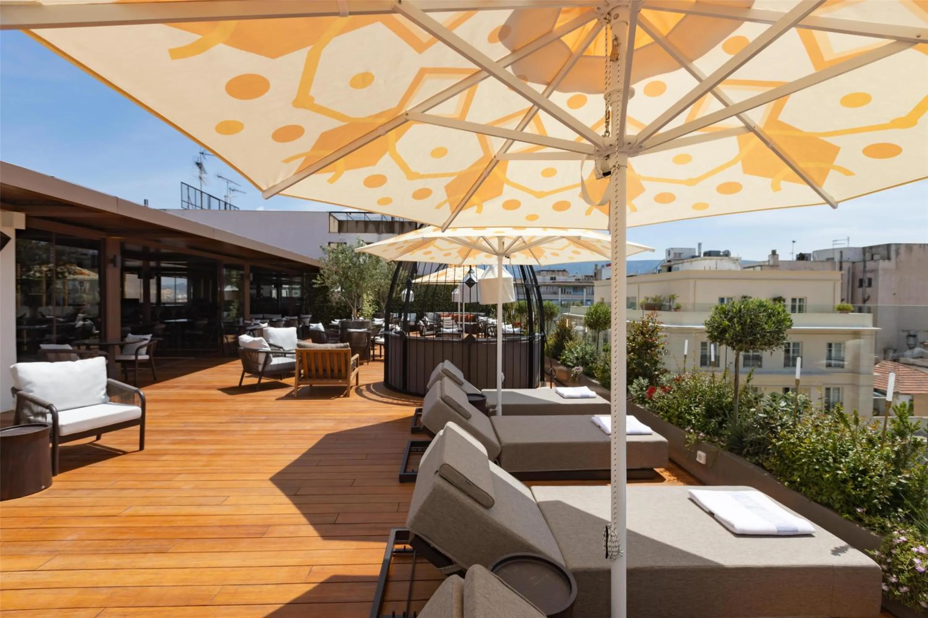 Patio in Adia Aluma Athens, Curio Collection By Hilton