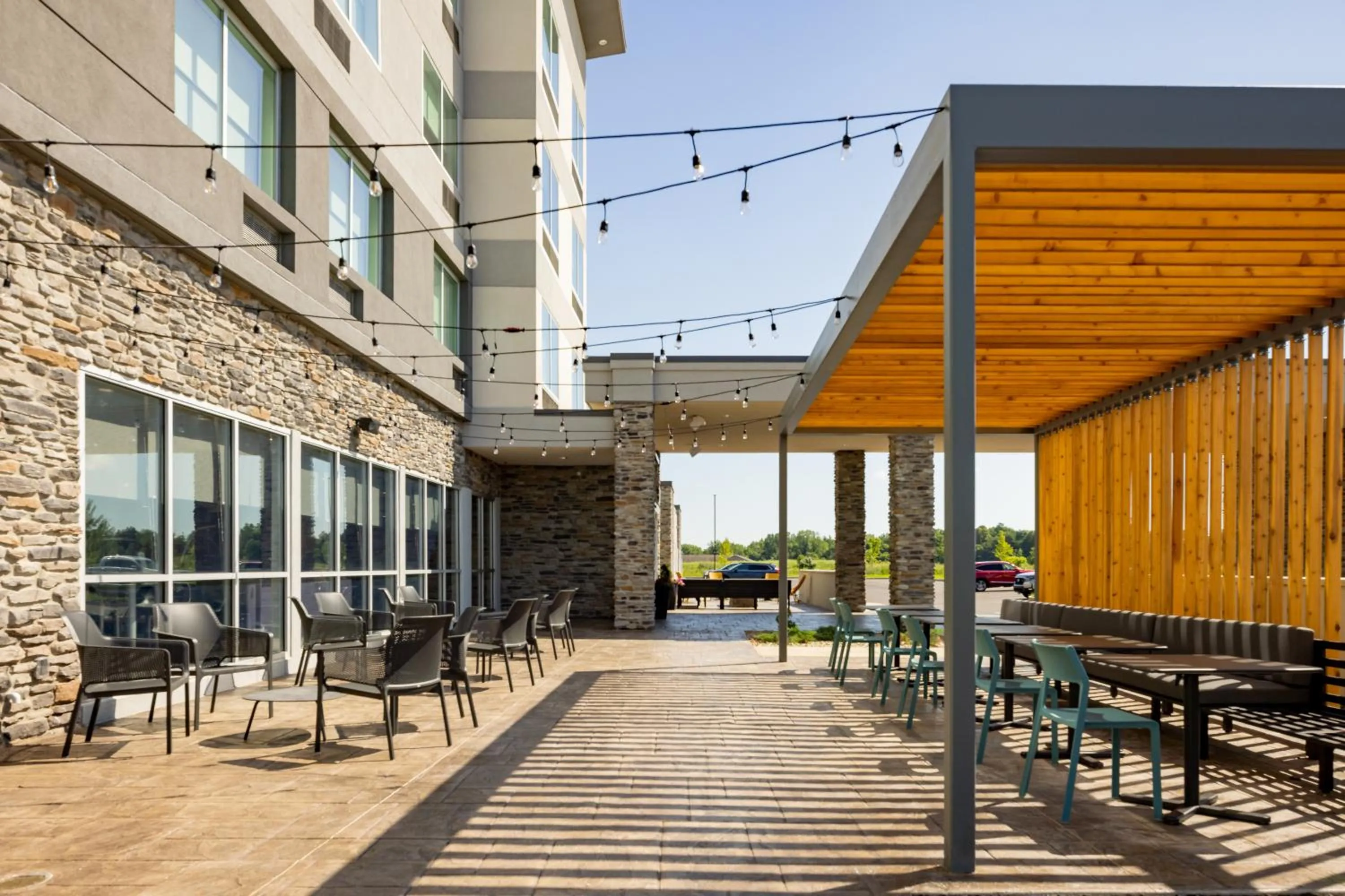 Patio in Home2 Suites By Hilton Kalamazoo Southeast