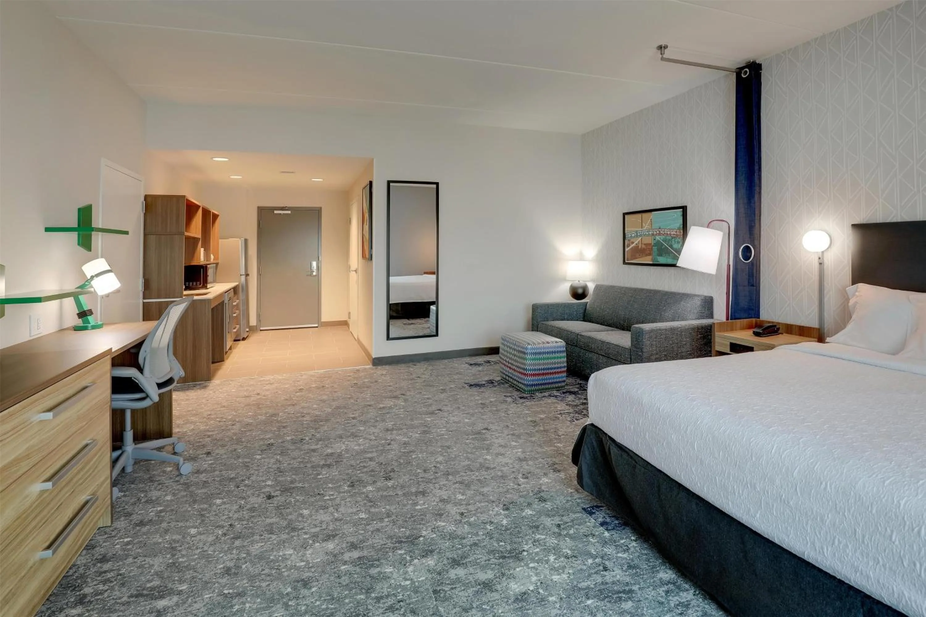 Living room, Bed in Home2 Suites By Hilton Conway, Sc