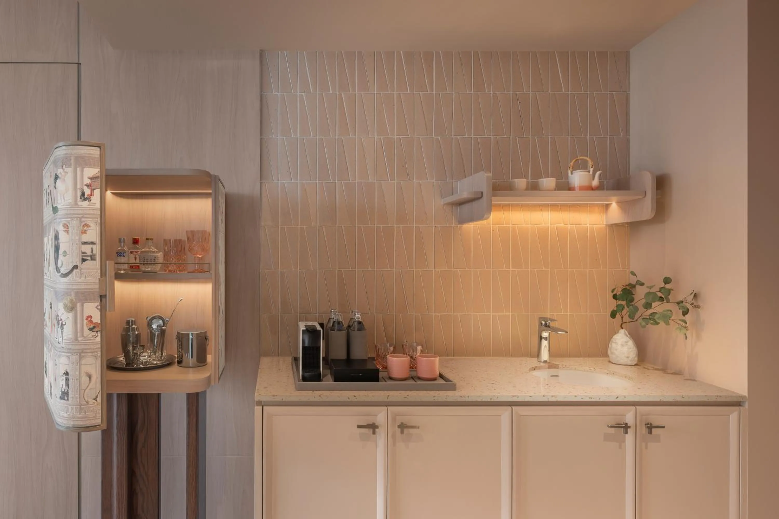 Kitchen or kitchenette in Kromo Bangkok, Curio Collection By Hilton