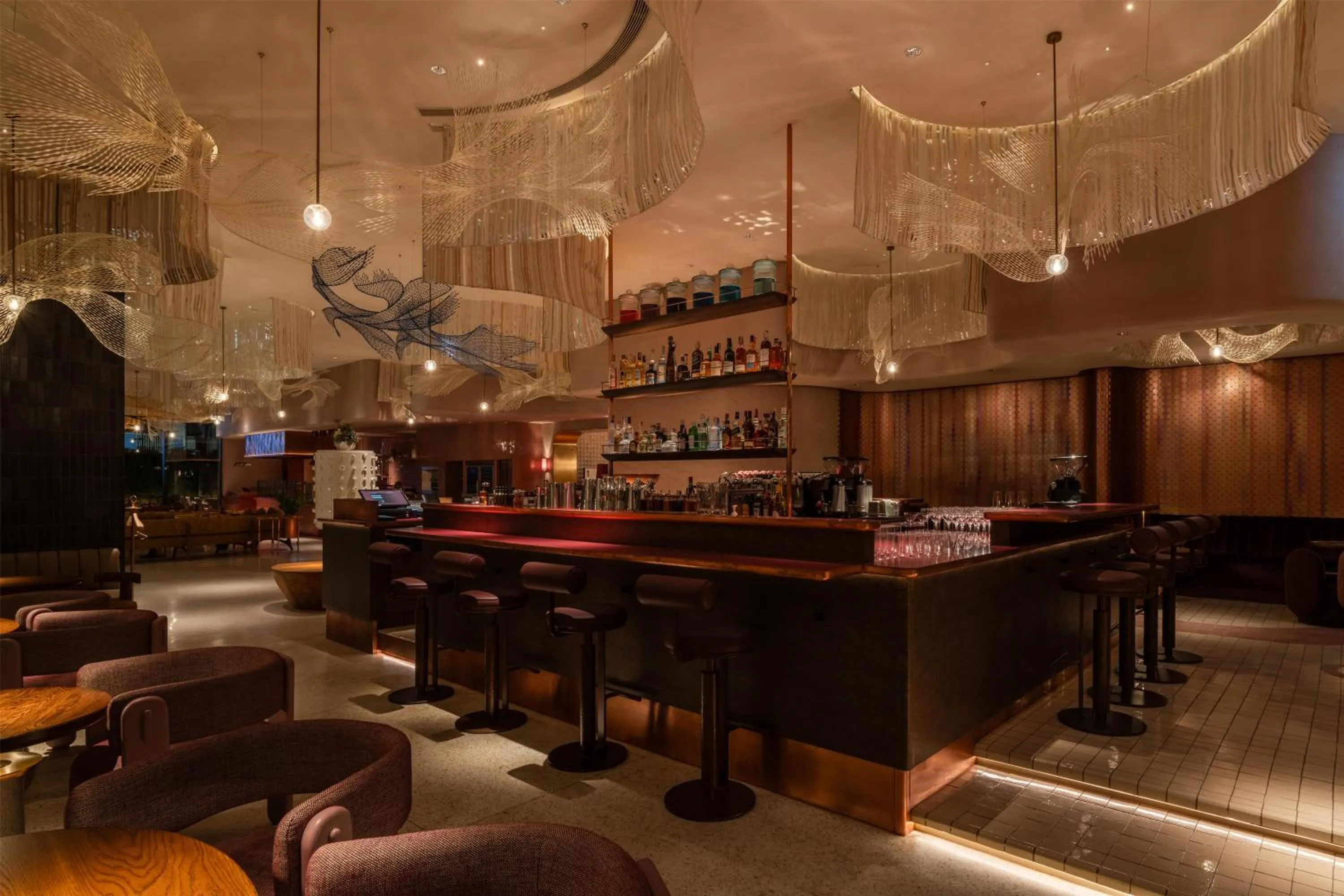Lounge or bar in Kromo Bangkok, Curio Collection By Hilton