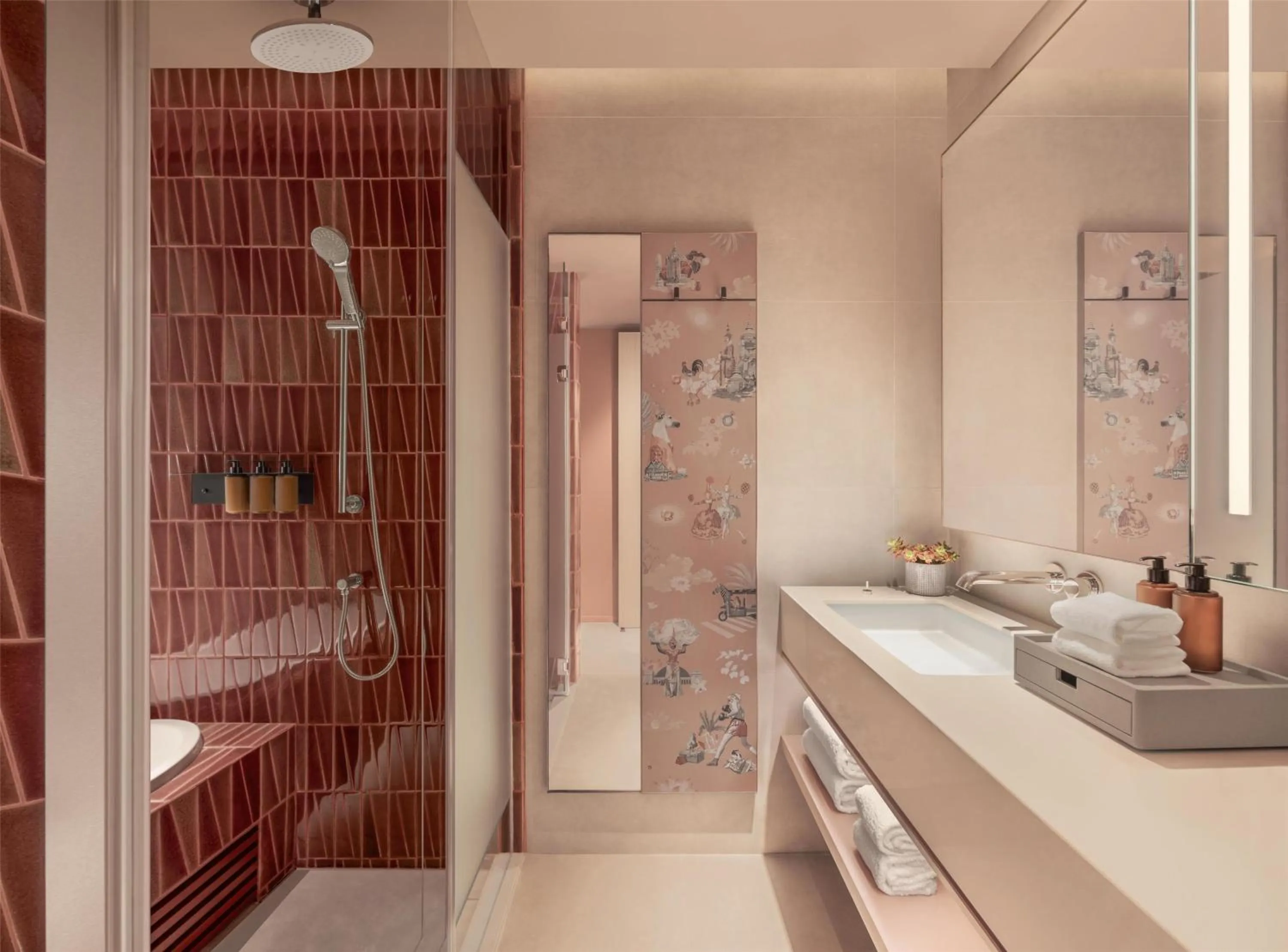 Bathroom in Kromo Bangkok, Curio Collection By Hilton