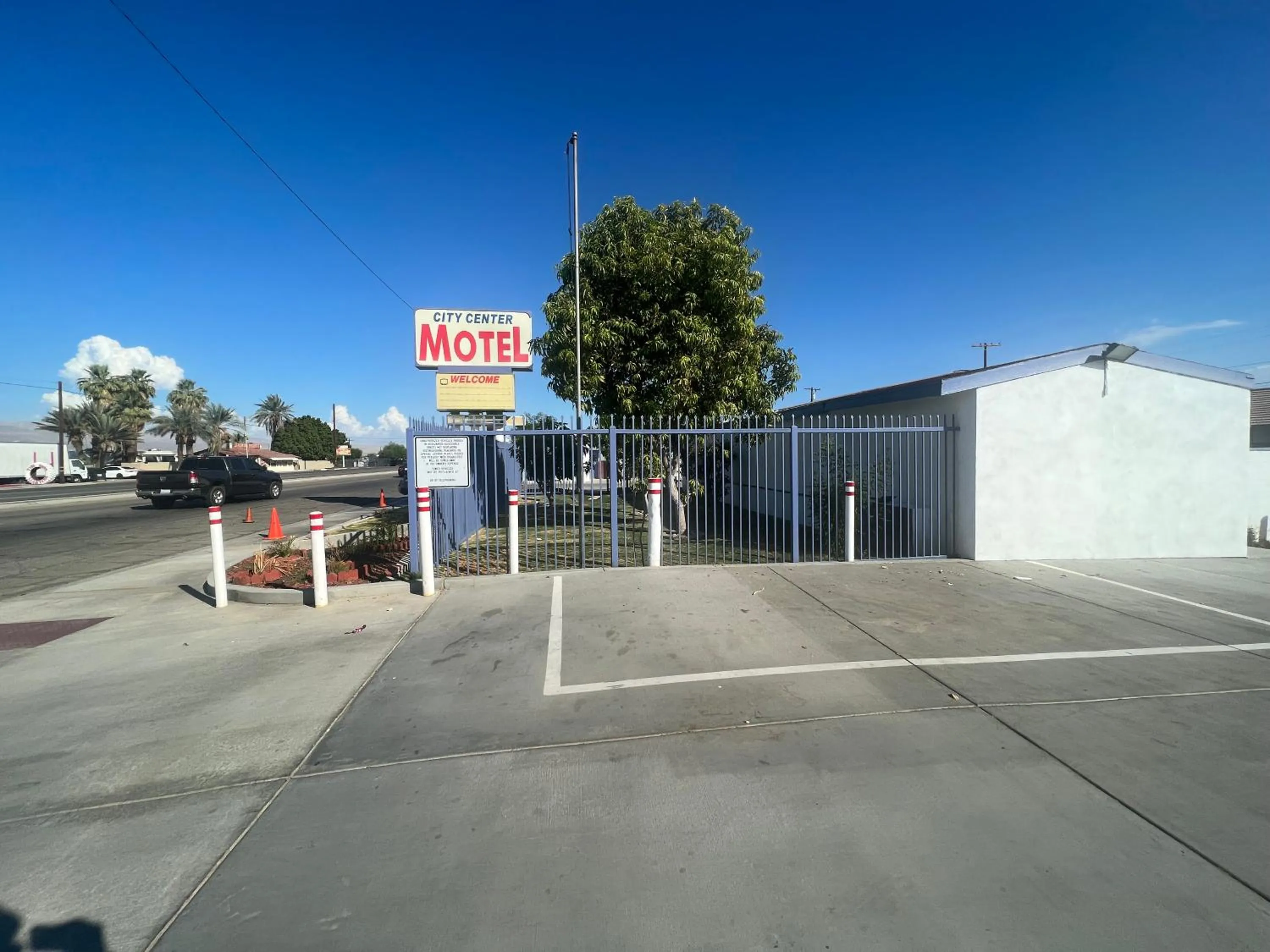 Street view in City Center Motel Indio