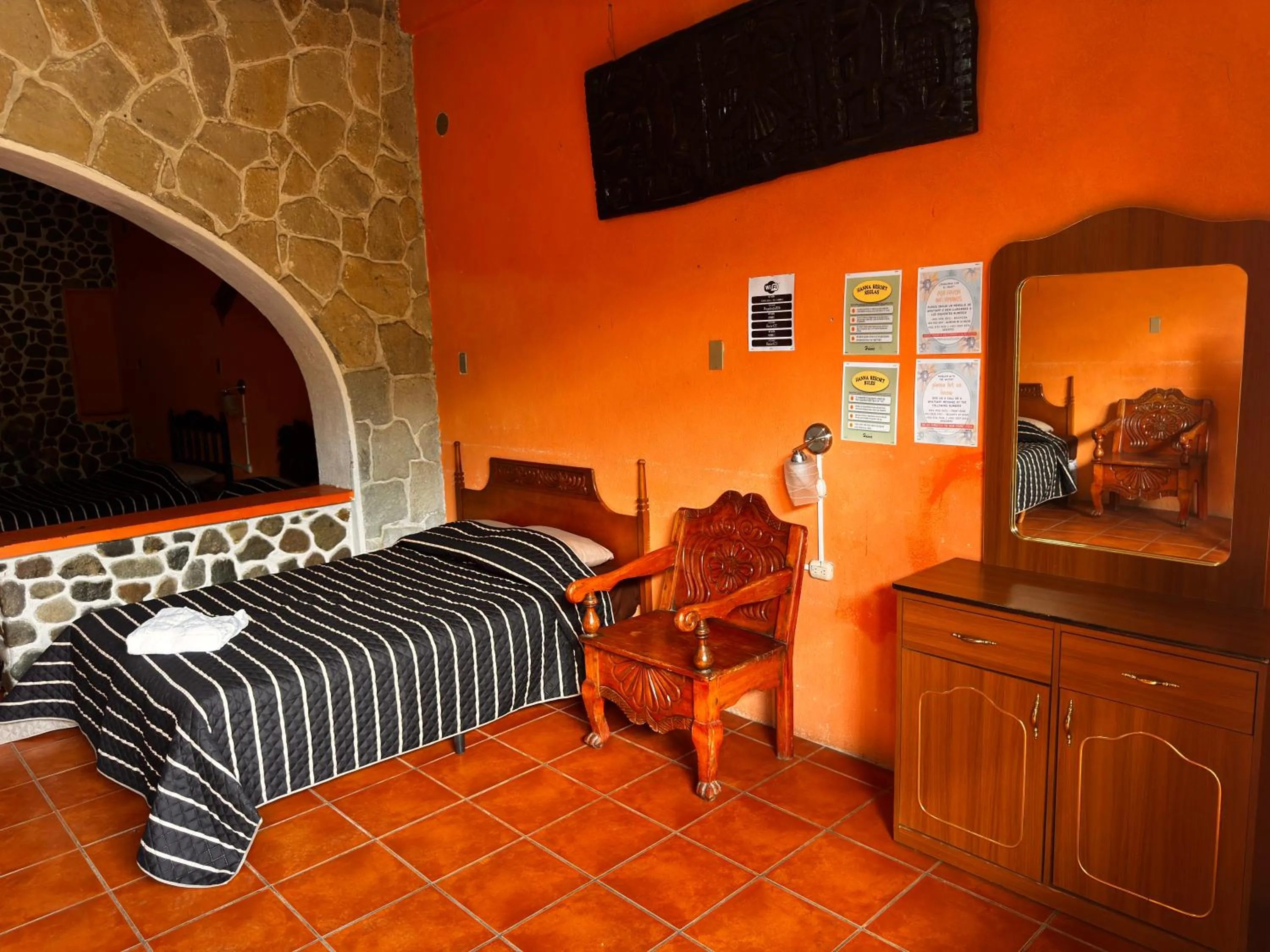 Bed in Hotel Hanna Resort