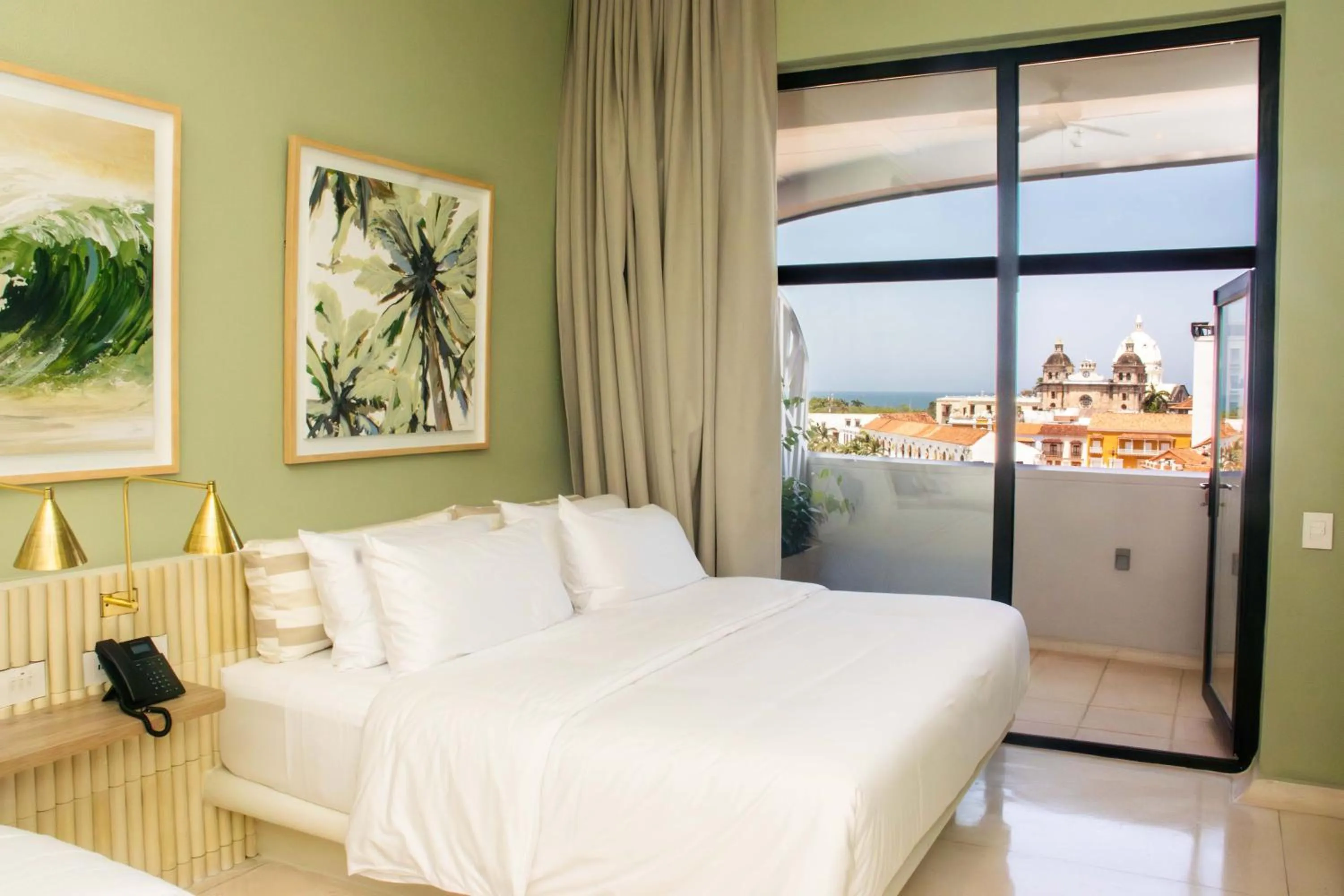 Bed in Terrazas Hotel Boutique