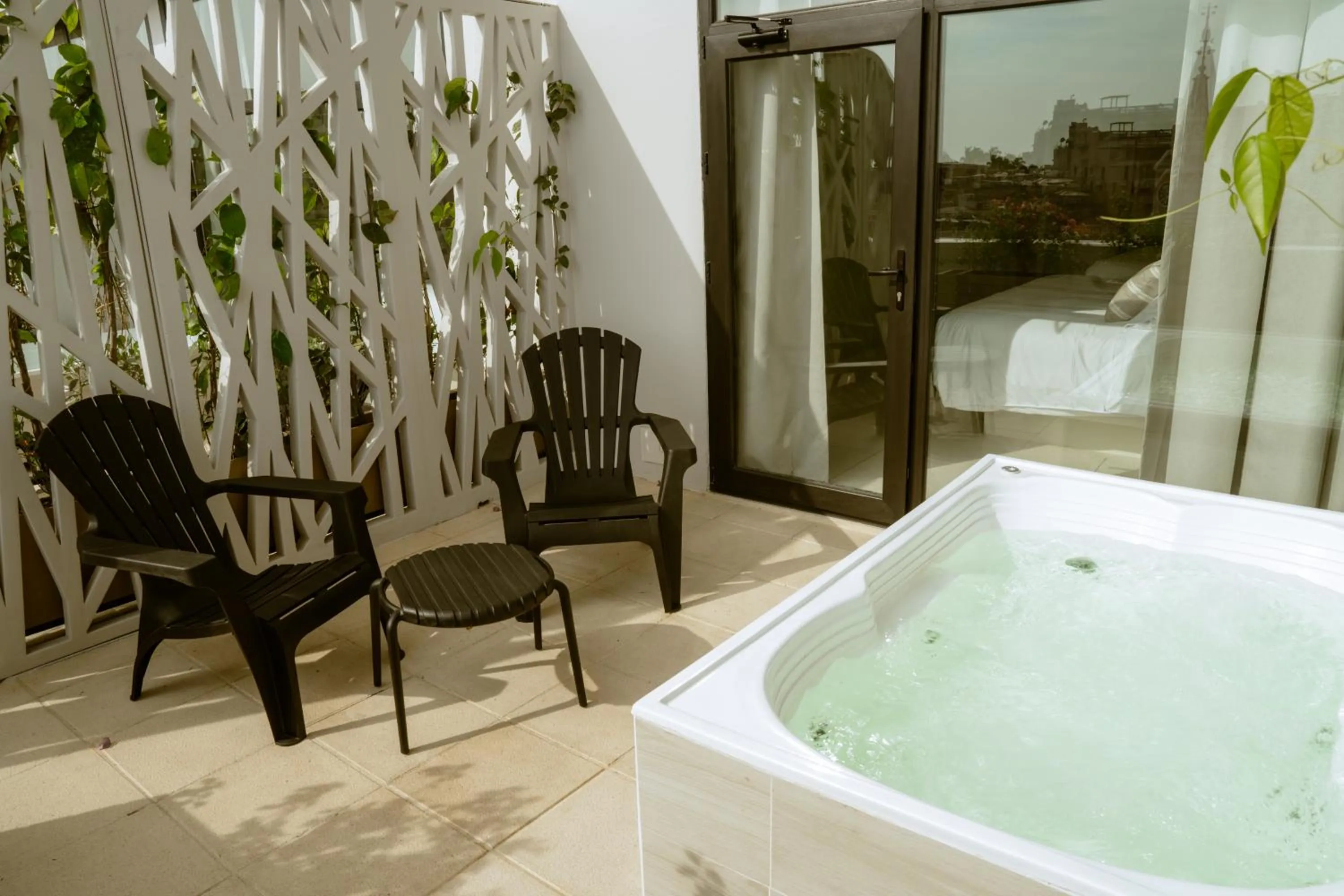 Hot Tub in Terrazas Hotel Boutique